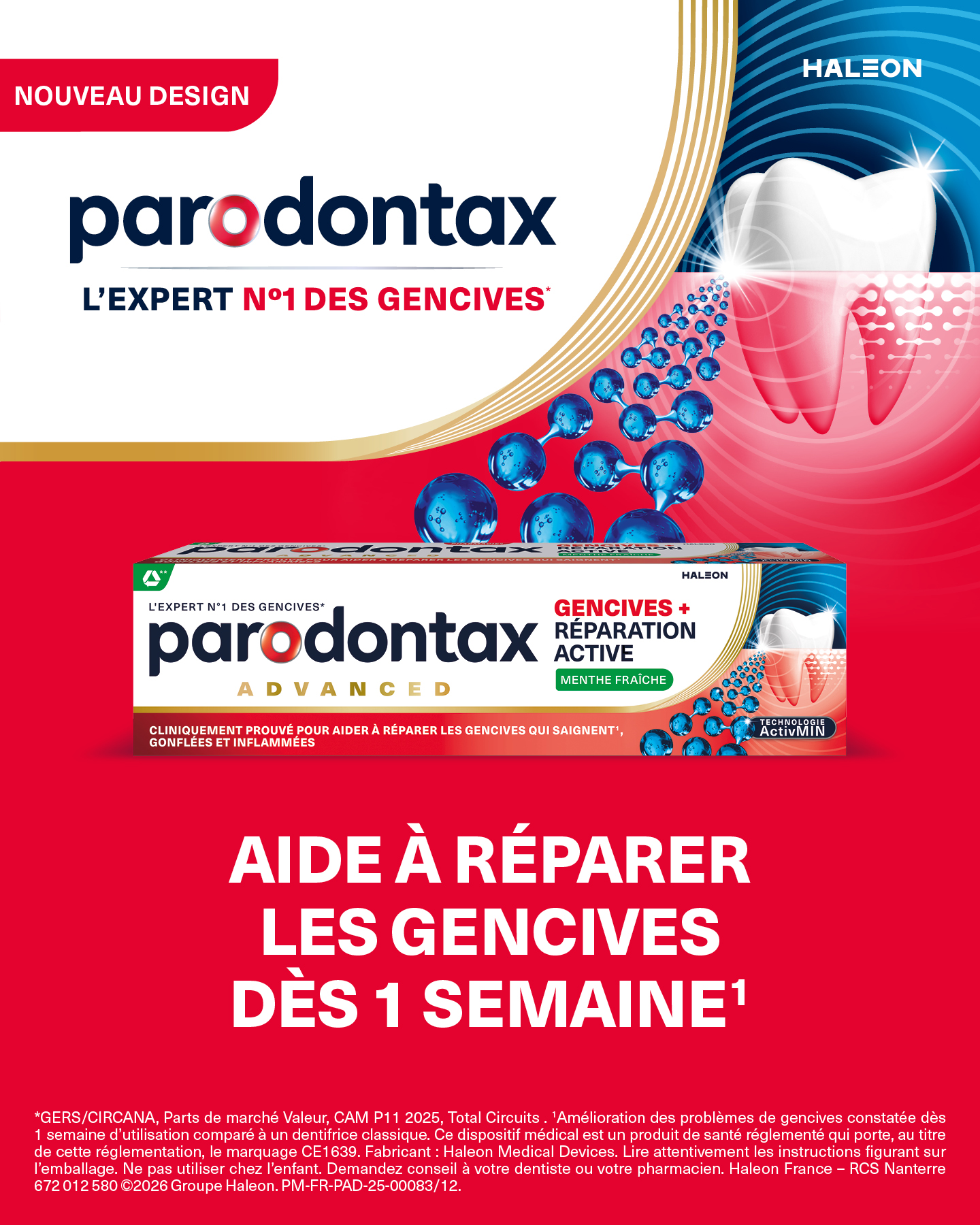 Parodontax FR Facebook ad from May 5, 2026