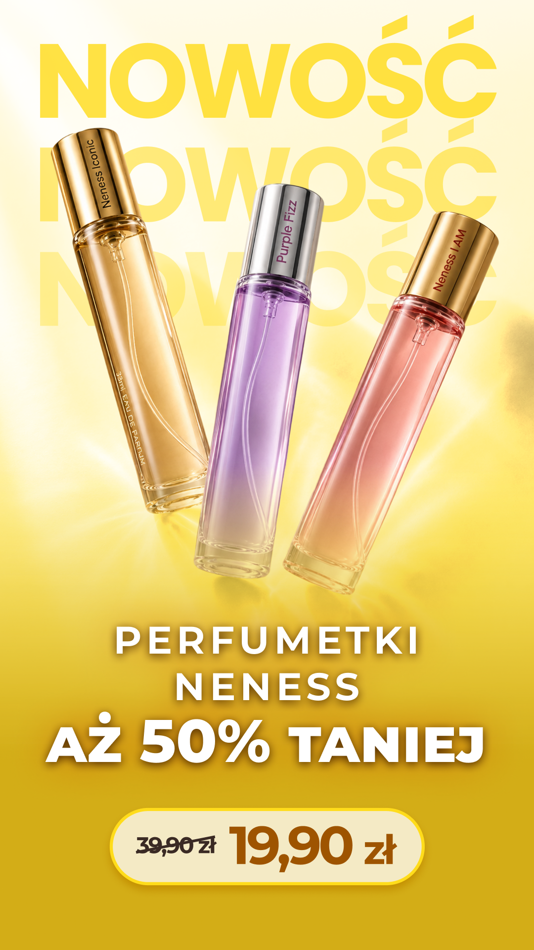 Neness.pl - Twoja Perfumeria Facebook ad: -50% na perfumetki!