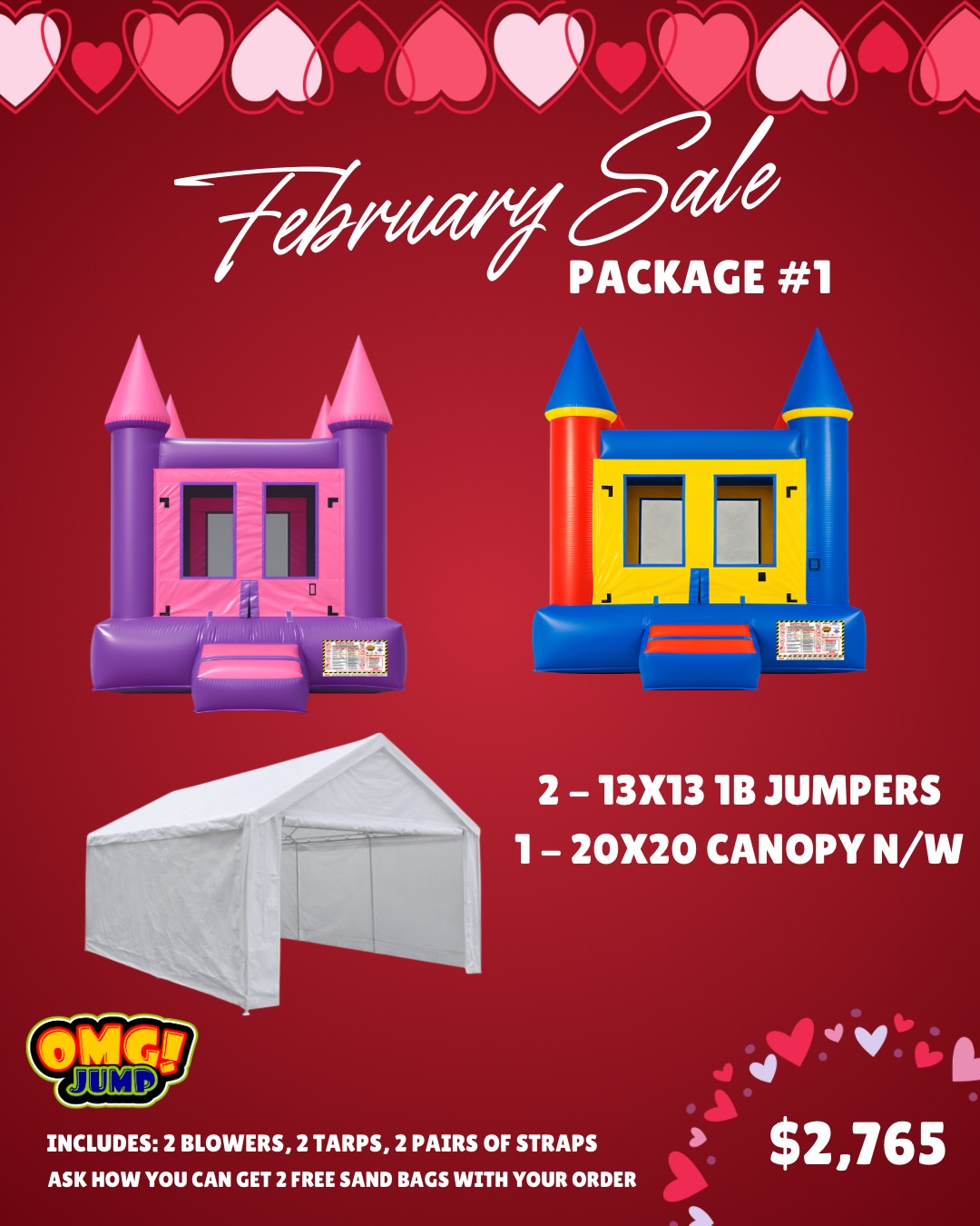 OMG JUMP Facebook ad: FEBRUARY DEALS ARE LIVE!