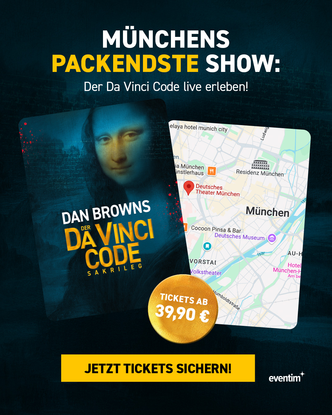 Dan Browns Der Da Vinci Code - Sakrileg Facebook ad: Der Thriller, den der Vatikan verbieten wollte!