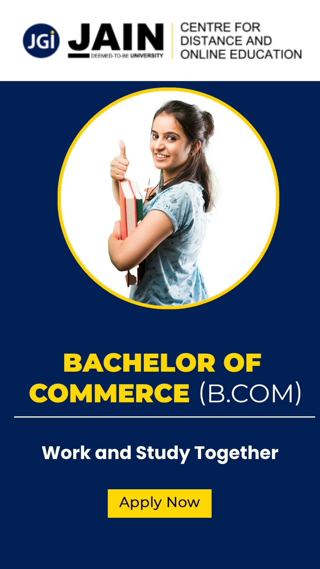 Jain University Facebook ad