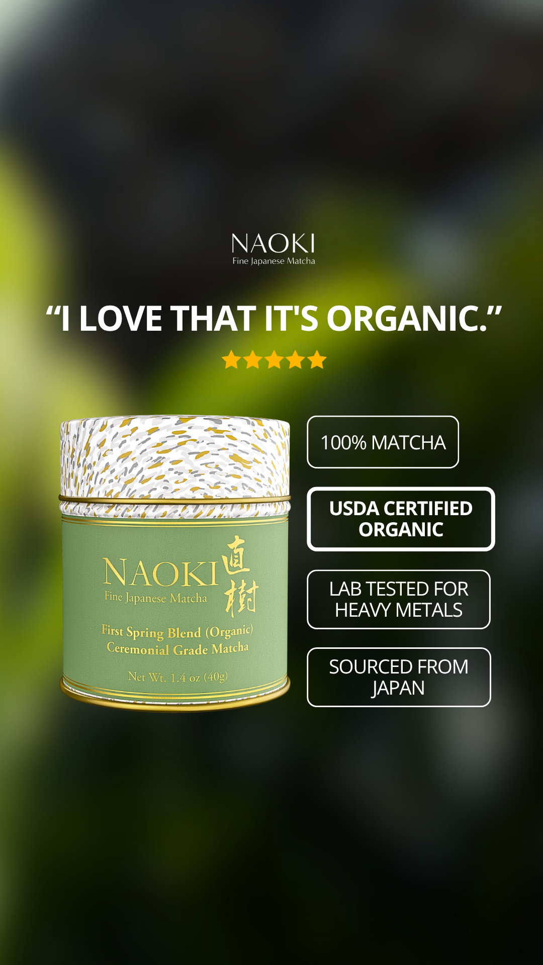 Naoki Matcha Facebook ad