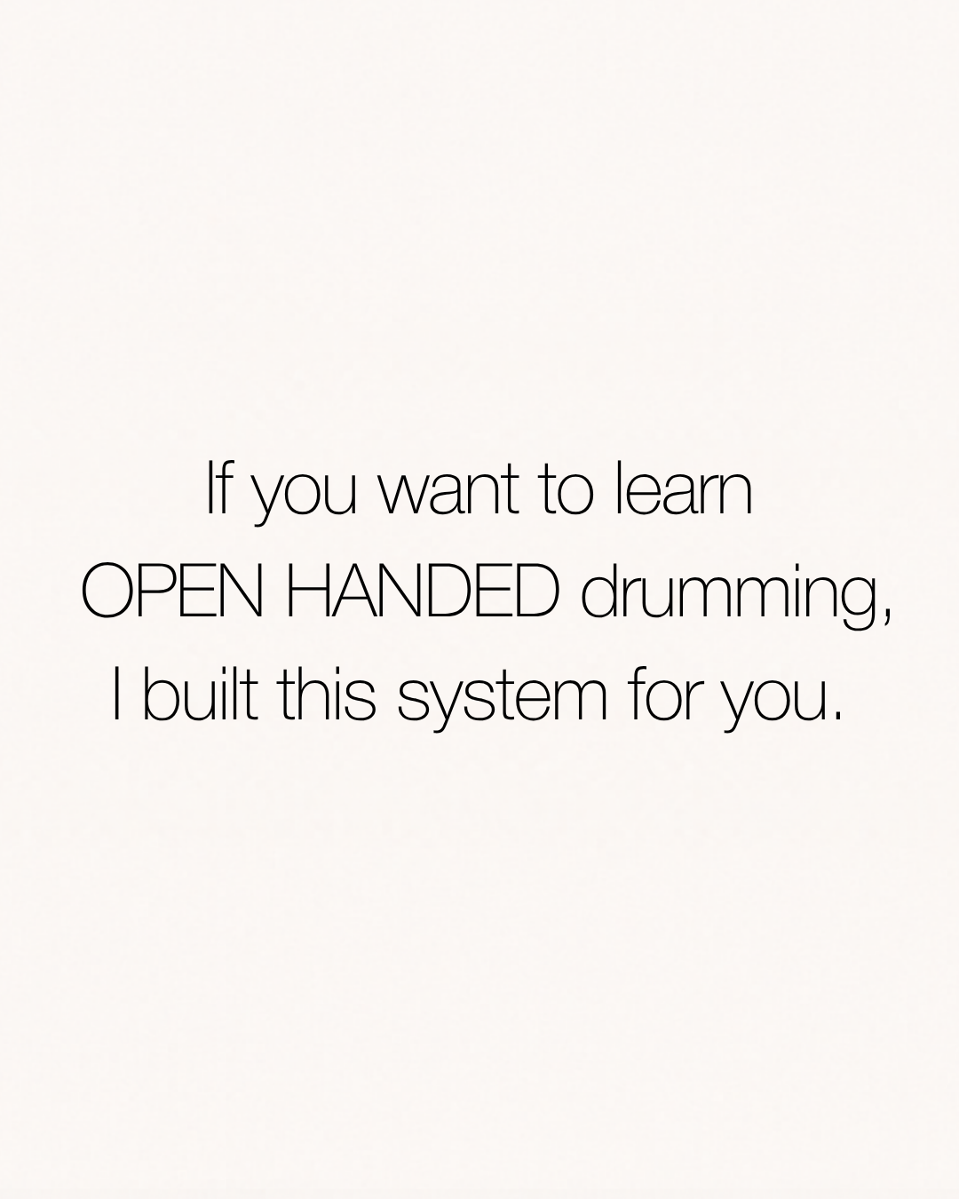Chris Lesso Facebook ad: TRANSFORM through DRUMMING