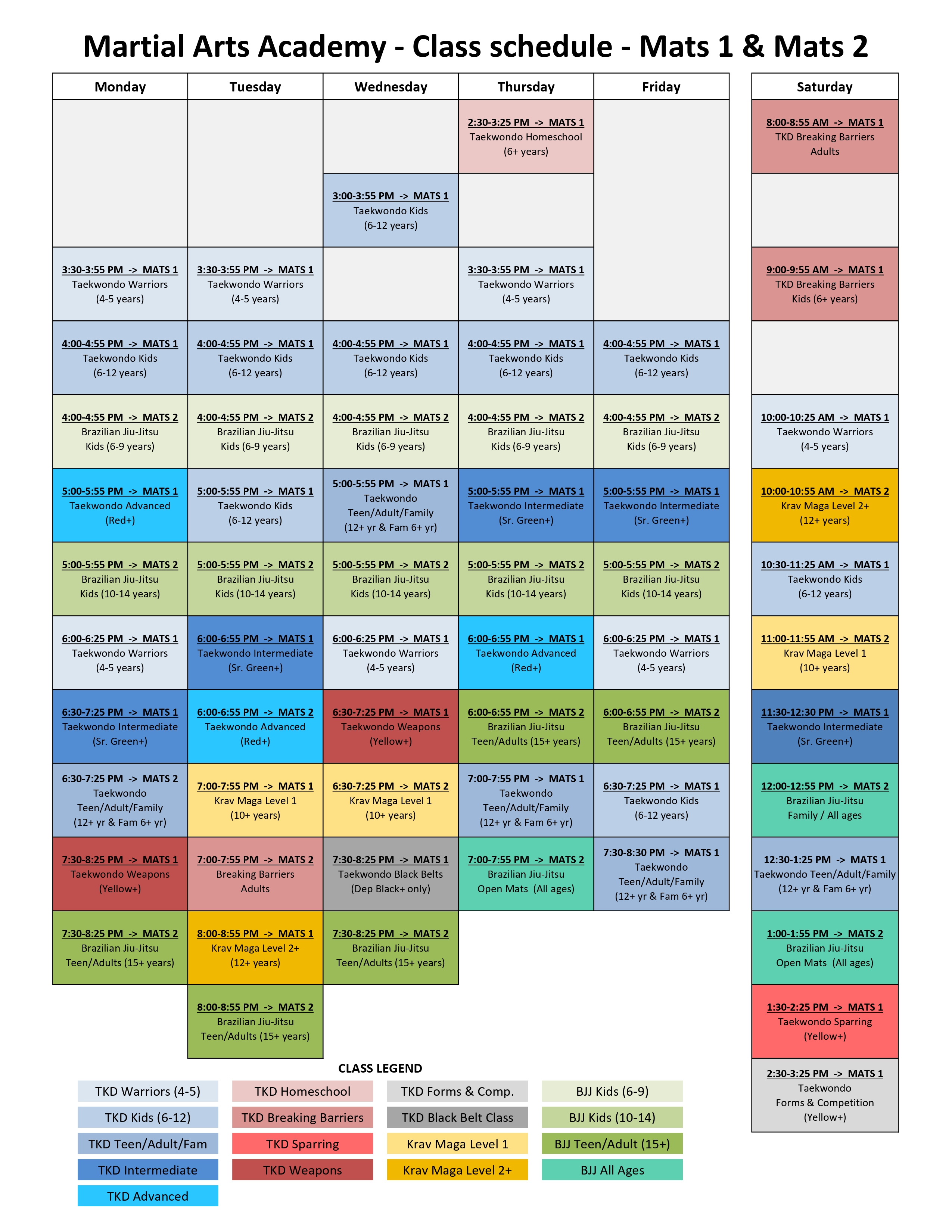 Martial Arts Academy Facebook ad
