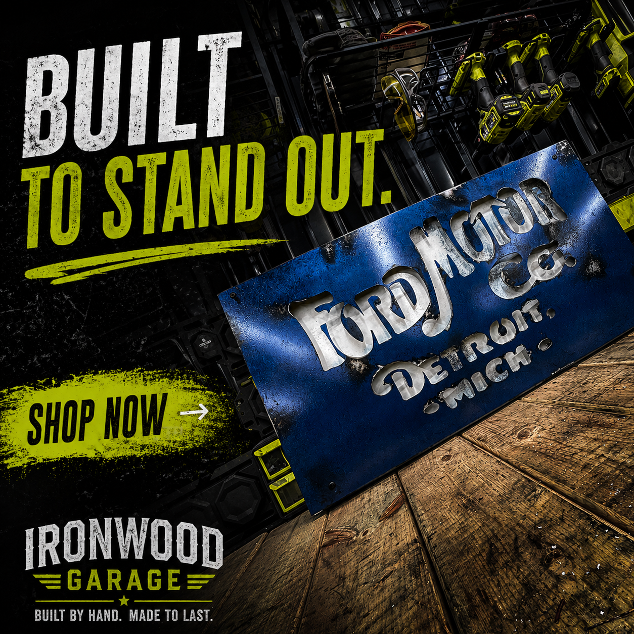 Ironwood Garage Facebook ad