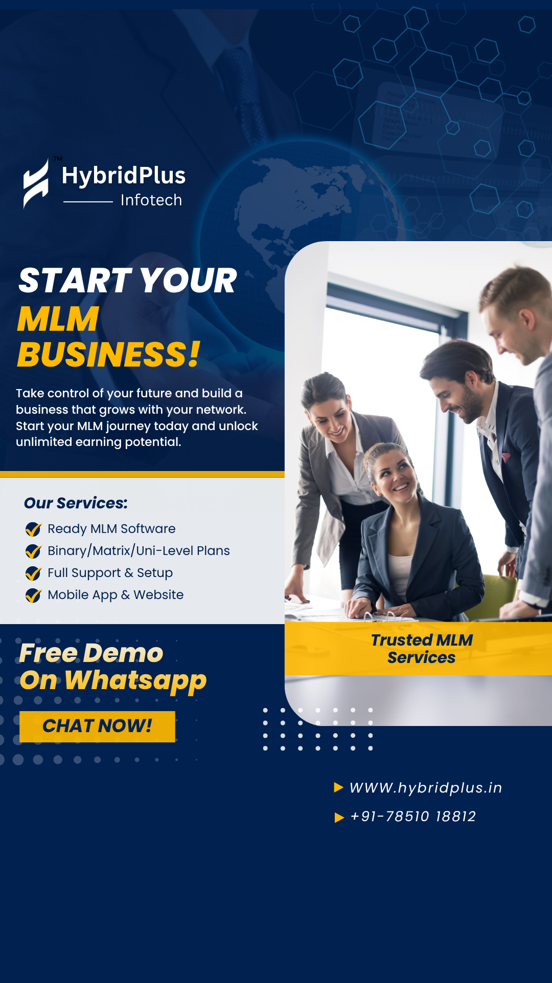 Hybridplus Facebook ad: Chat with us