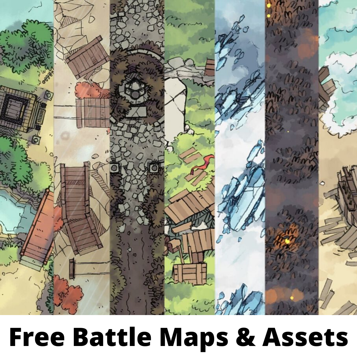 2-Minute Tabletop Facebook ad: Hand-Drawn Fantasy TTRPG Resources To Save You Time And…