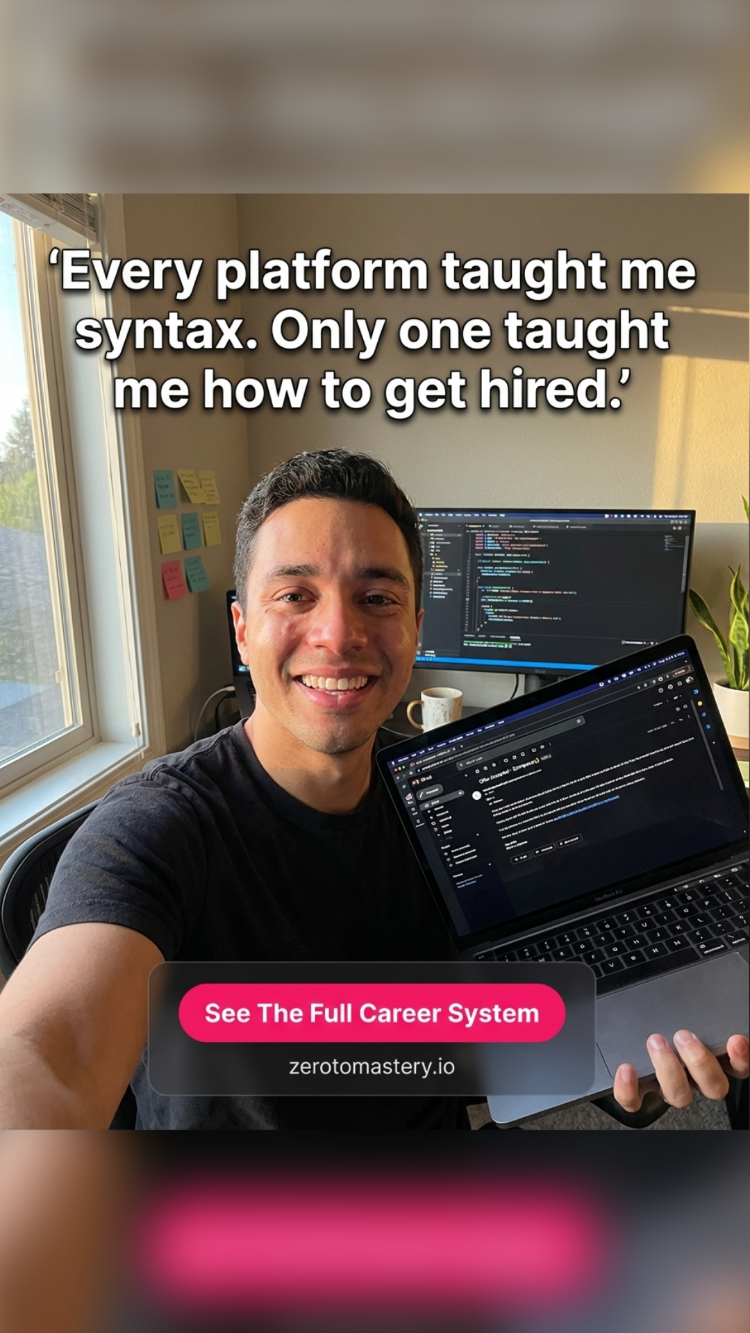 Zero To Mastery Facebook ad