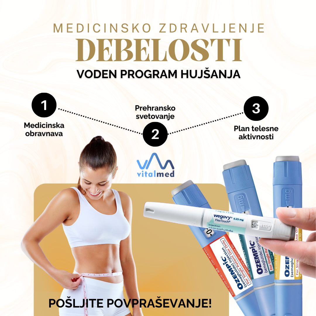 Vitalmed zdravstveni center Facebook ad: Debelost obravnavamo medicinsko