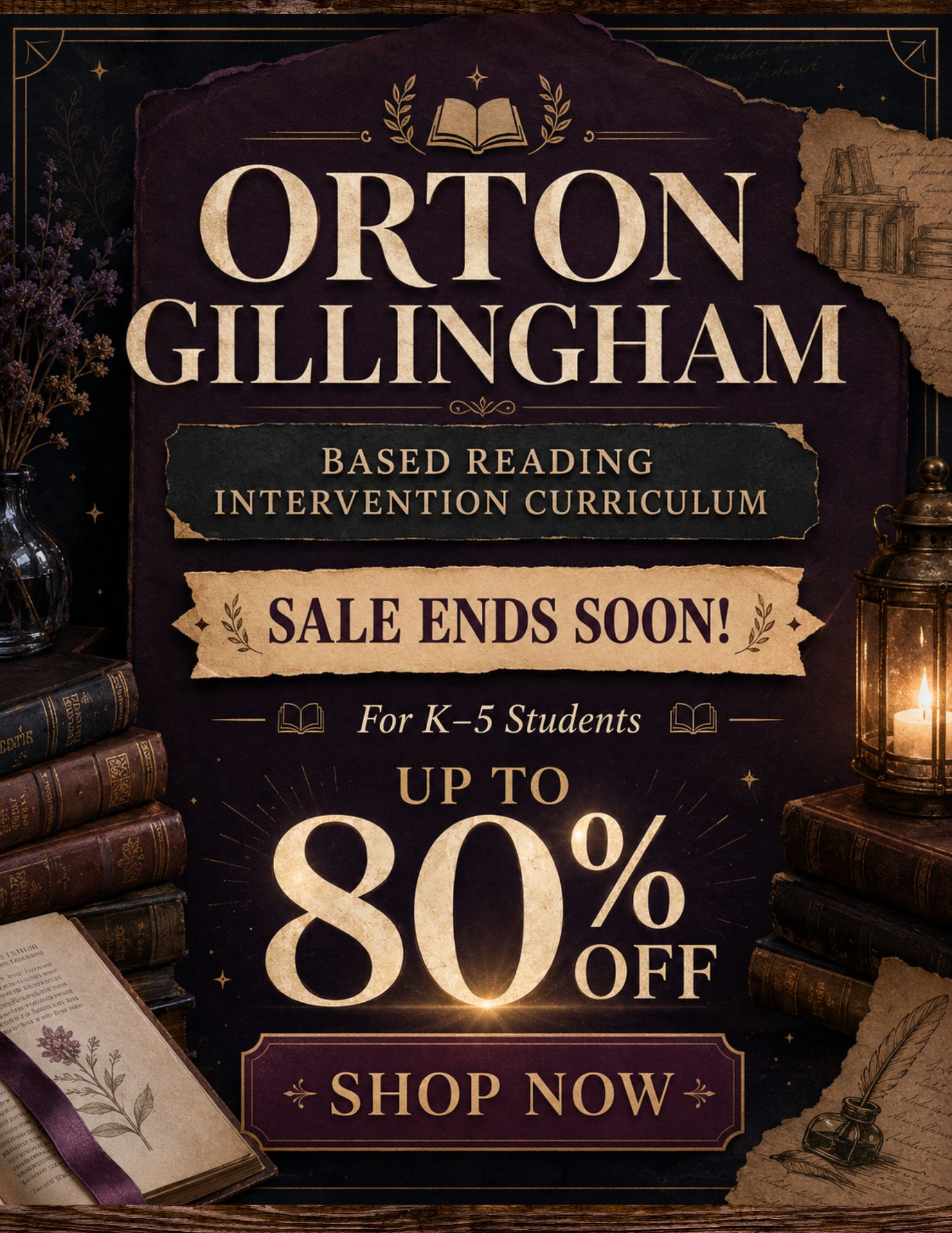 Budding Brains Books Facebook ad: Sale Ends Soon