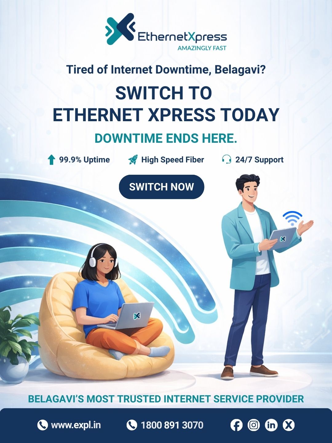 Ethernet Xpress Facebook ad