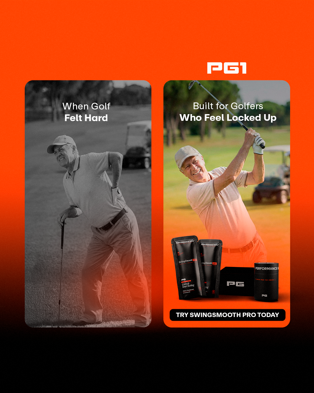 Performance Golf Facebook ad
