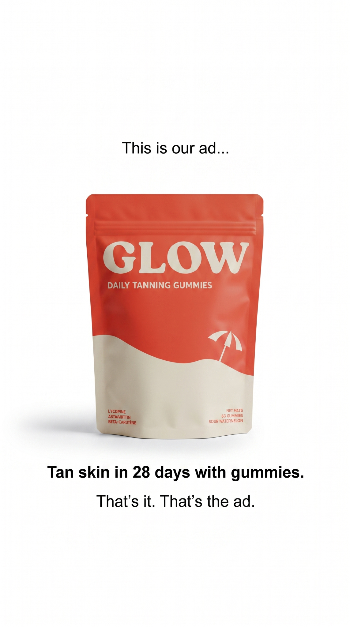 Glow Gummies Facebook ad