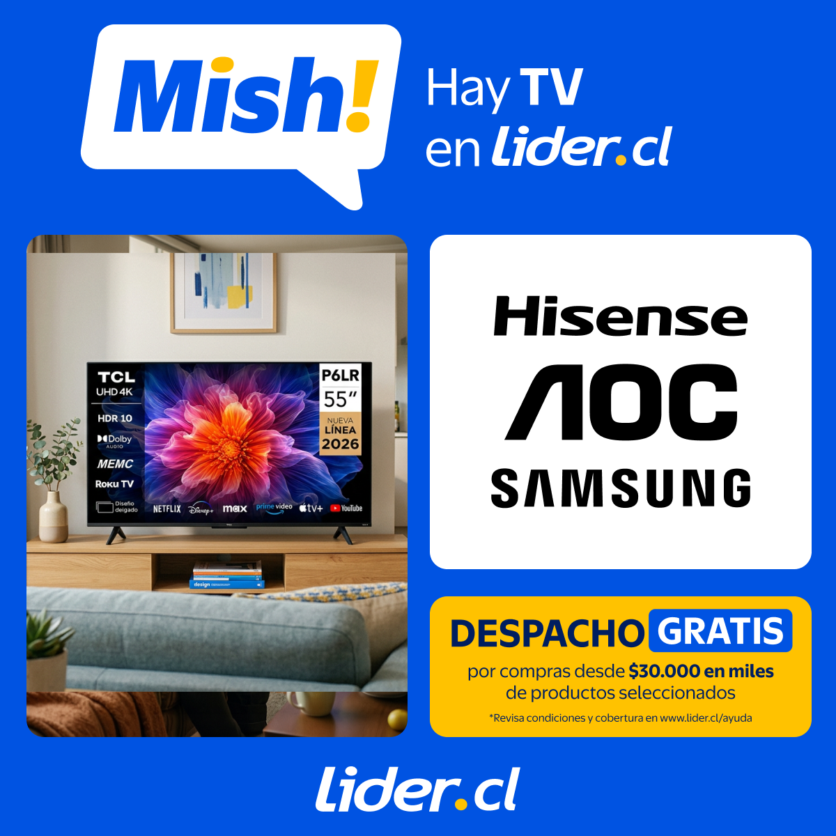 Lider Facebook ad: Encuentra tu próxima TV