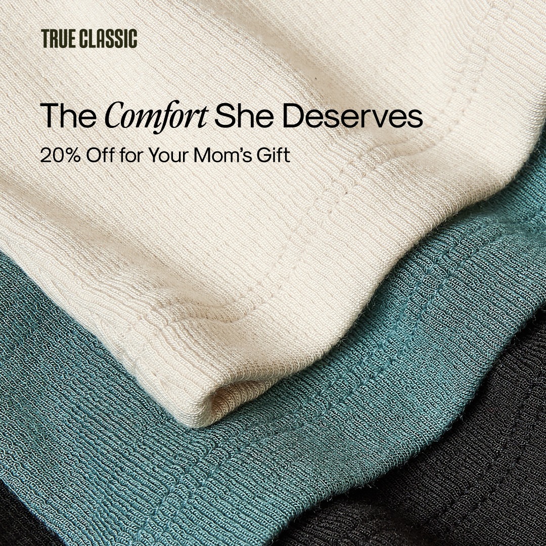 True Classic Women Facebook ad: Enjoy 20% Off All Women's Styles