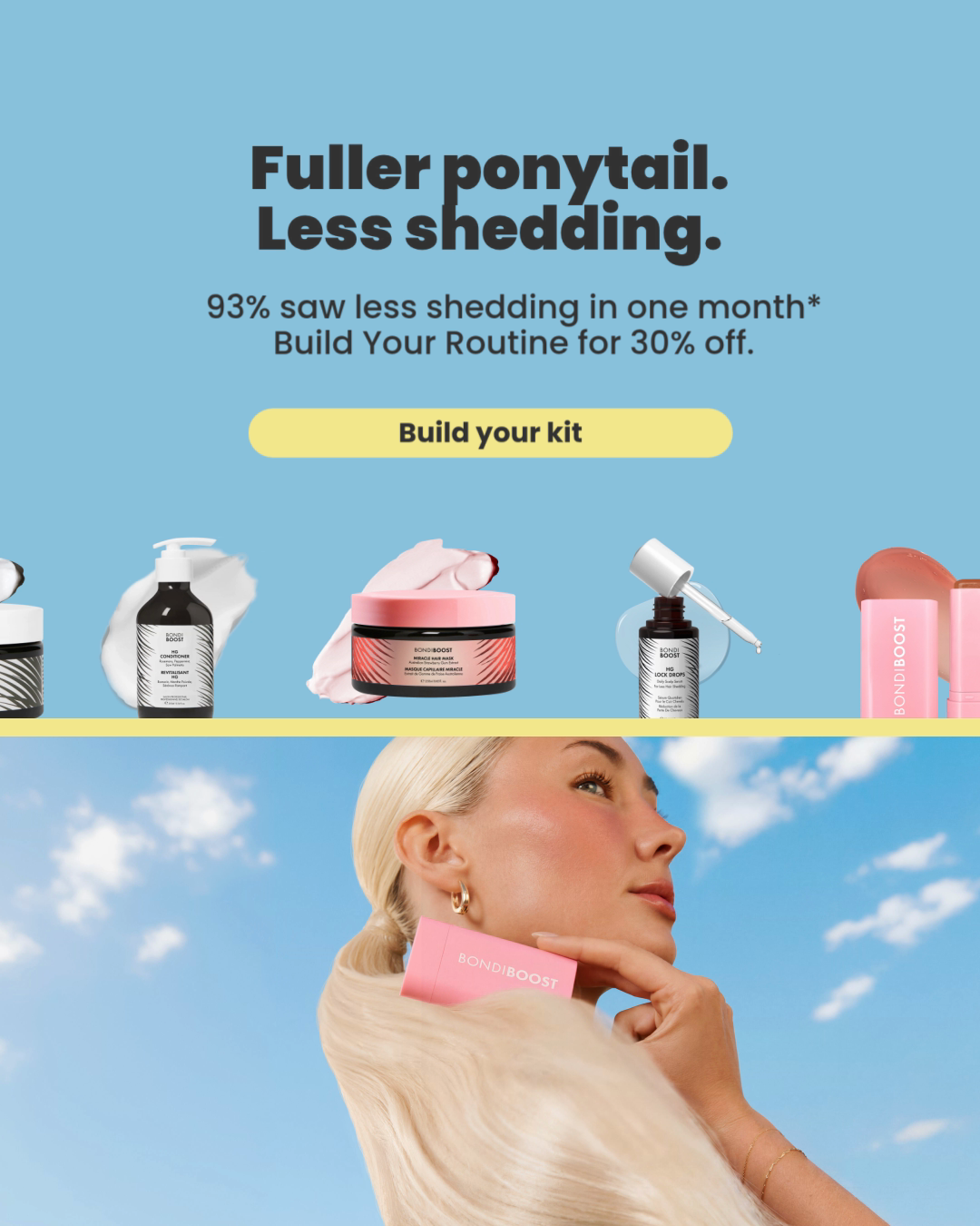 BondiBoost Facebook ad: Build Your Custom Kit