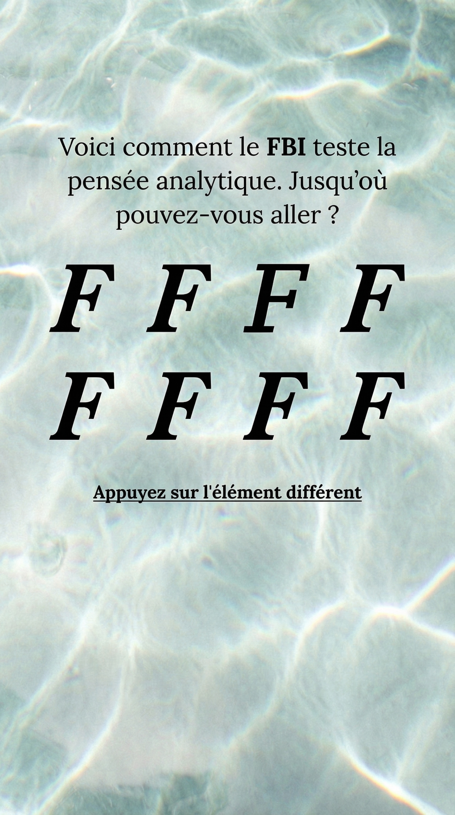 International IQ test Facebook ad