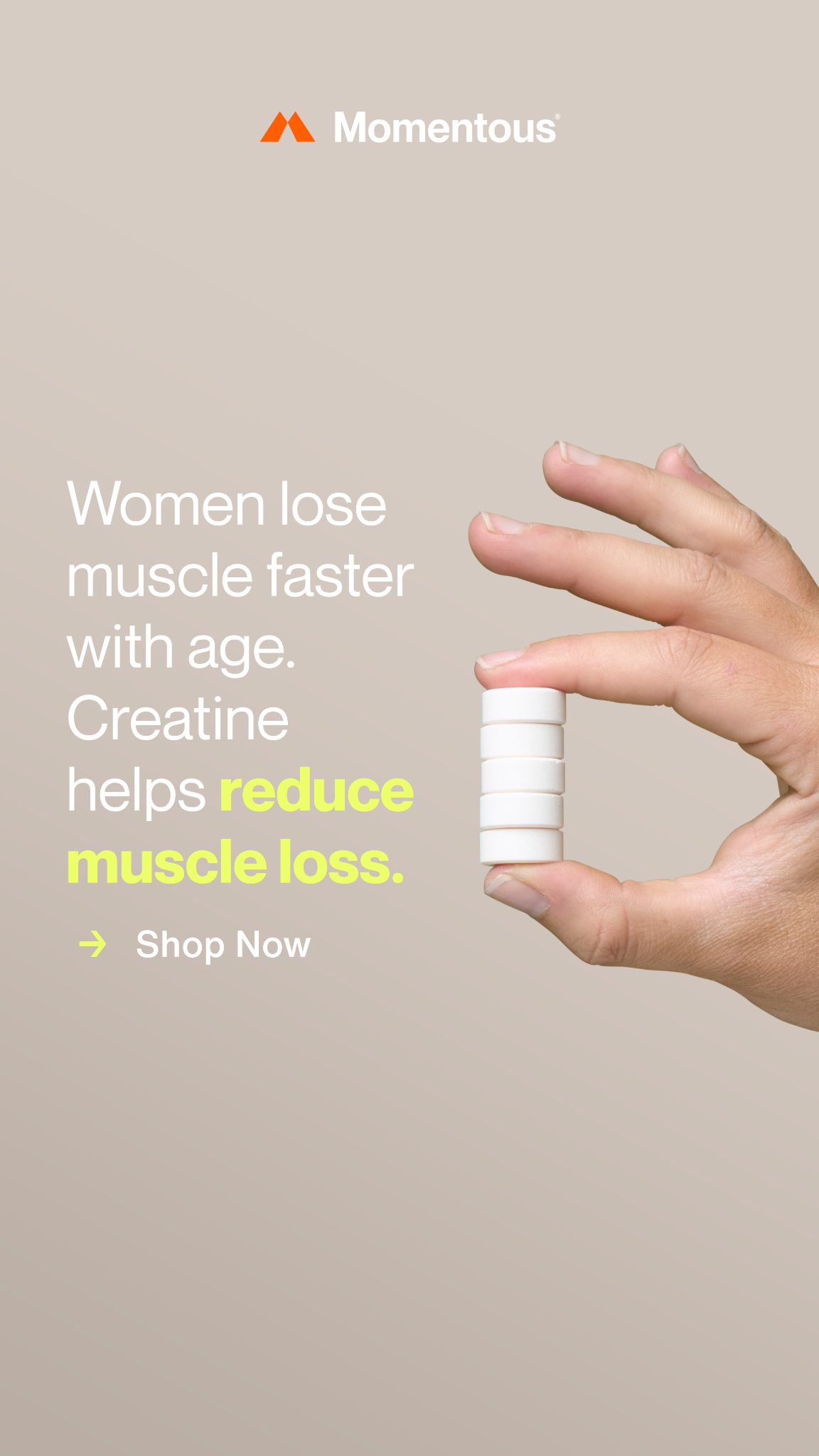Momentous Facebook ad