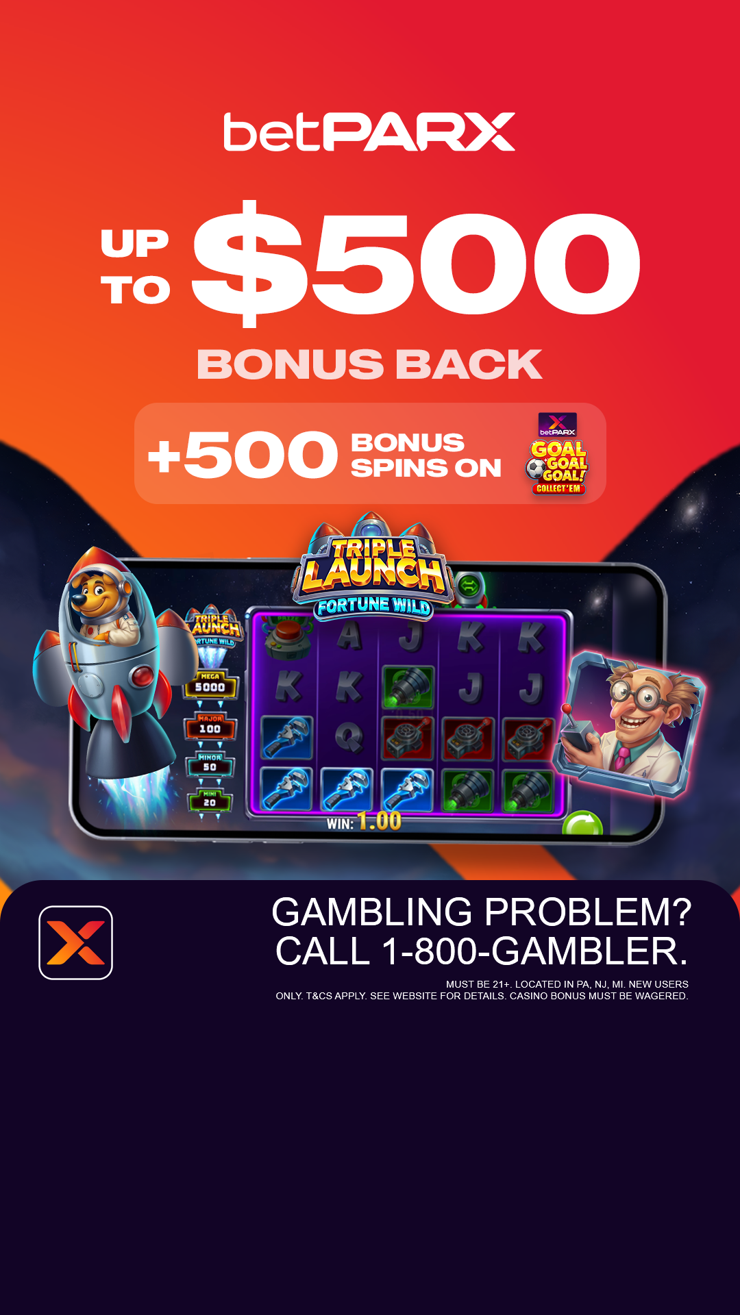 Betparx Facebook ad
