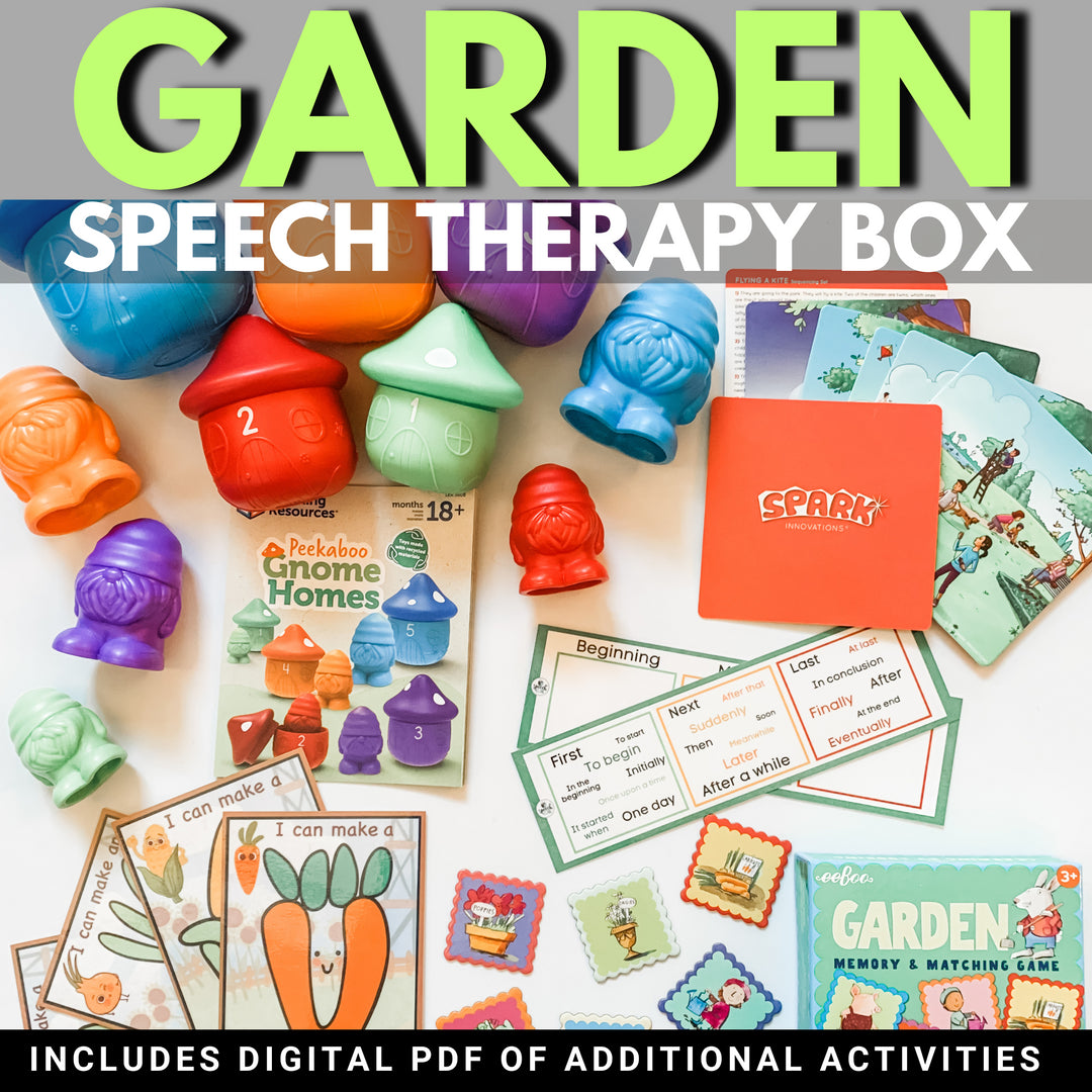 Speech Cube Facebook ad: A monthly subscription box designed by SLPs for…