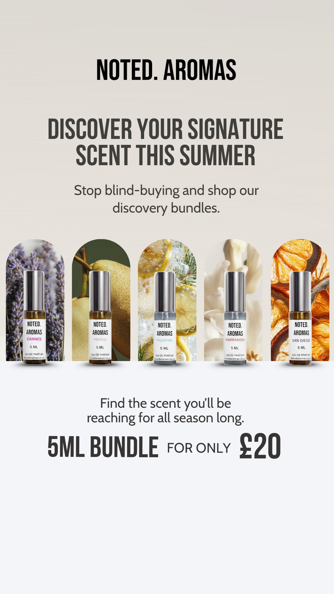 Noted Aromas Facebook ad