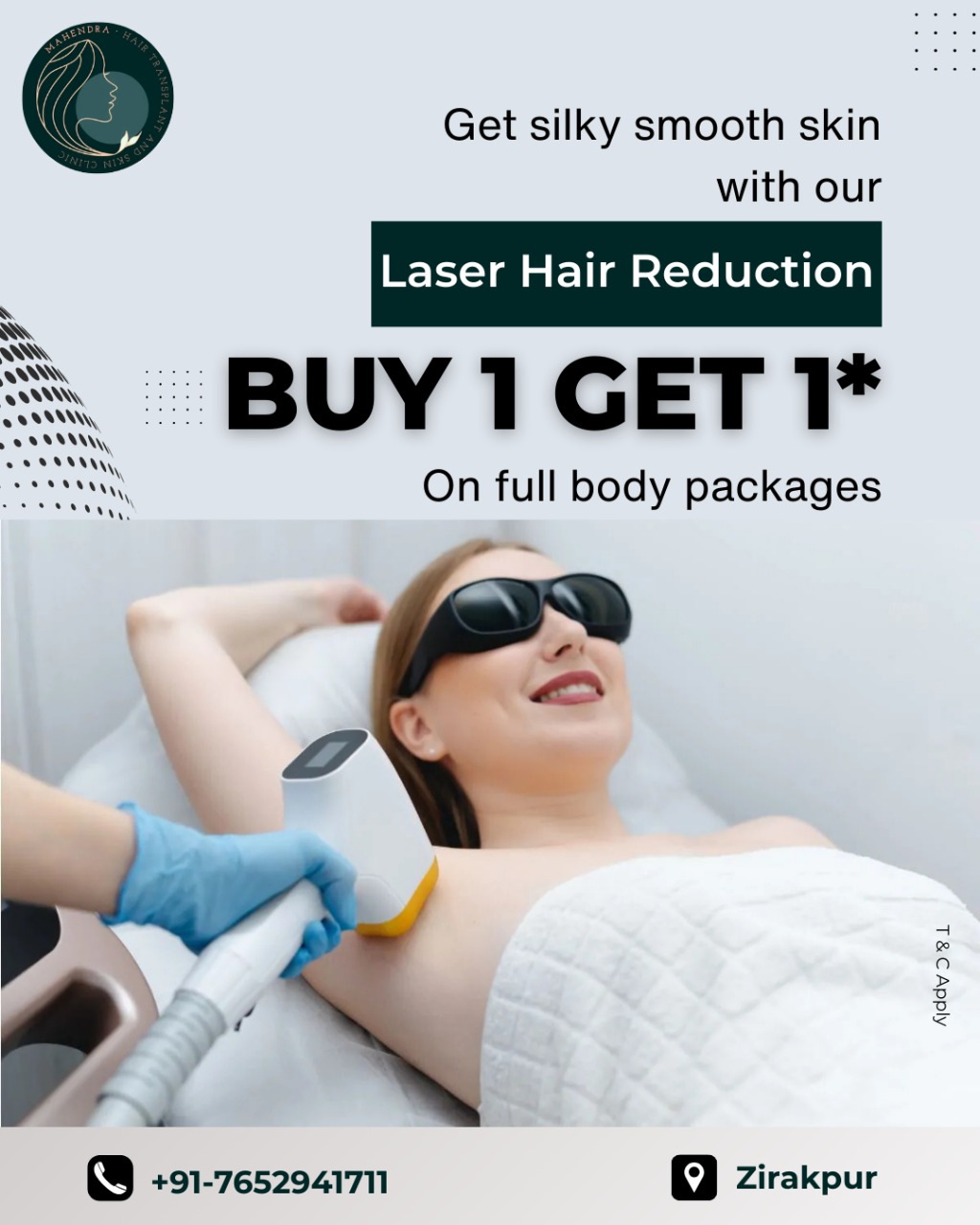 Mahendra Hair Transplant & Skin Clinic Facebook ad