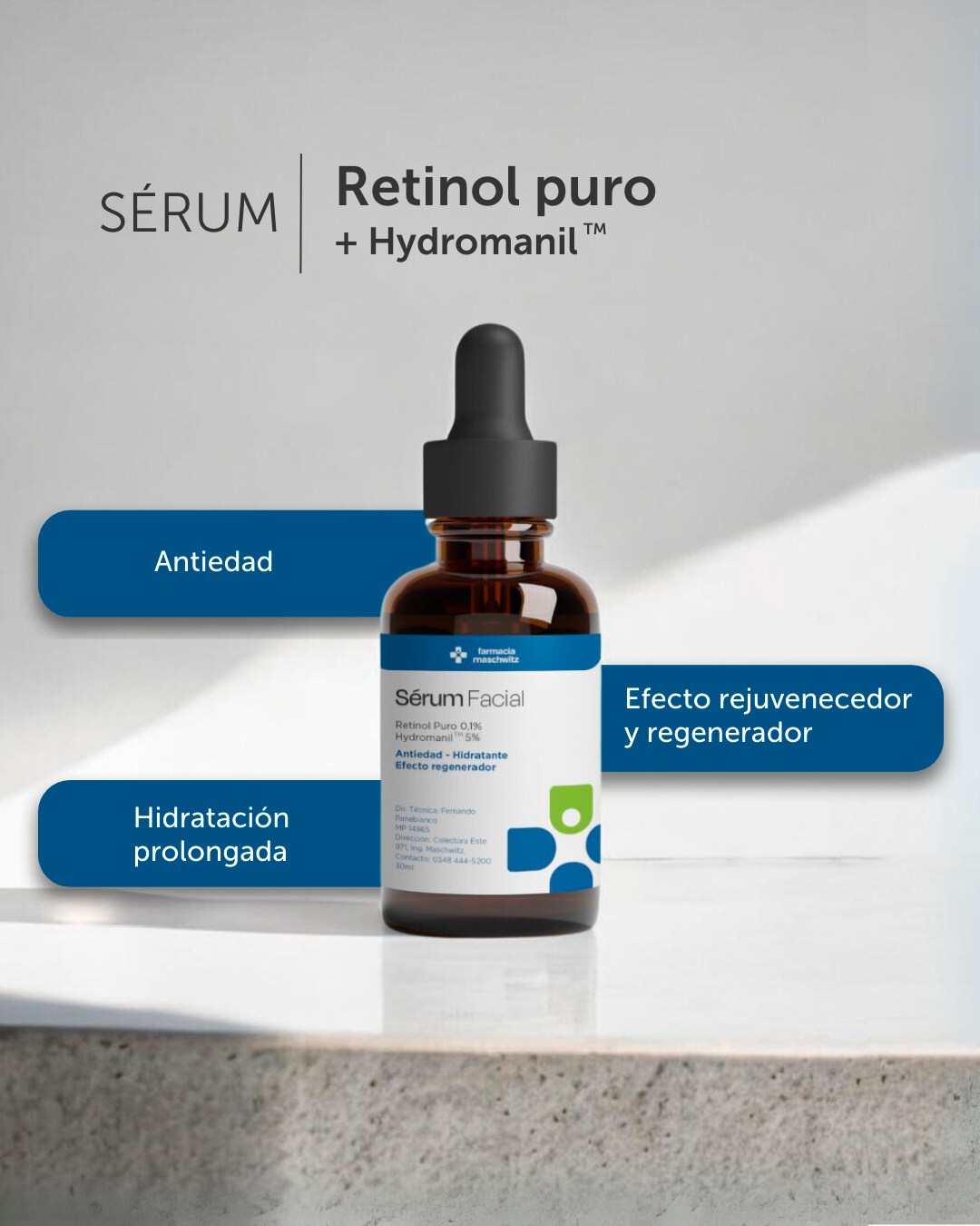 Farmacia Maschwitz Facebook ad: ¿Querés que tu piel se vea rejuvenecida?