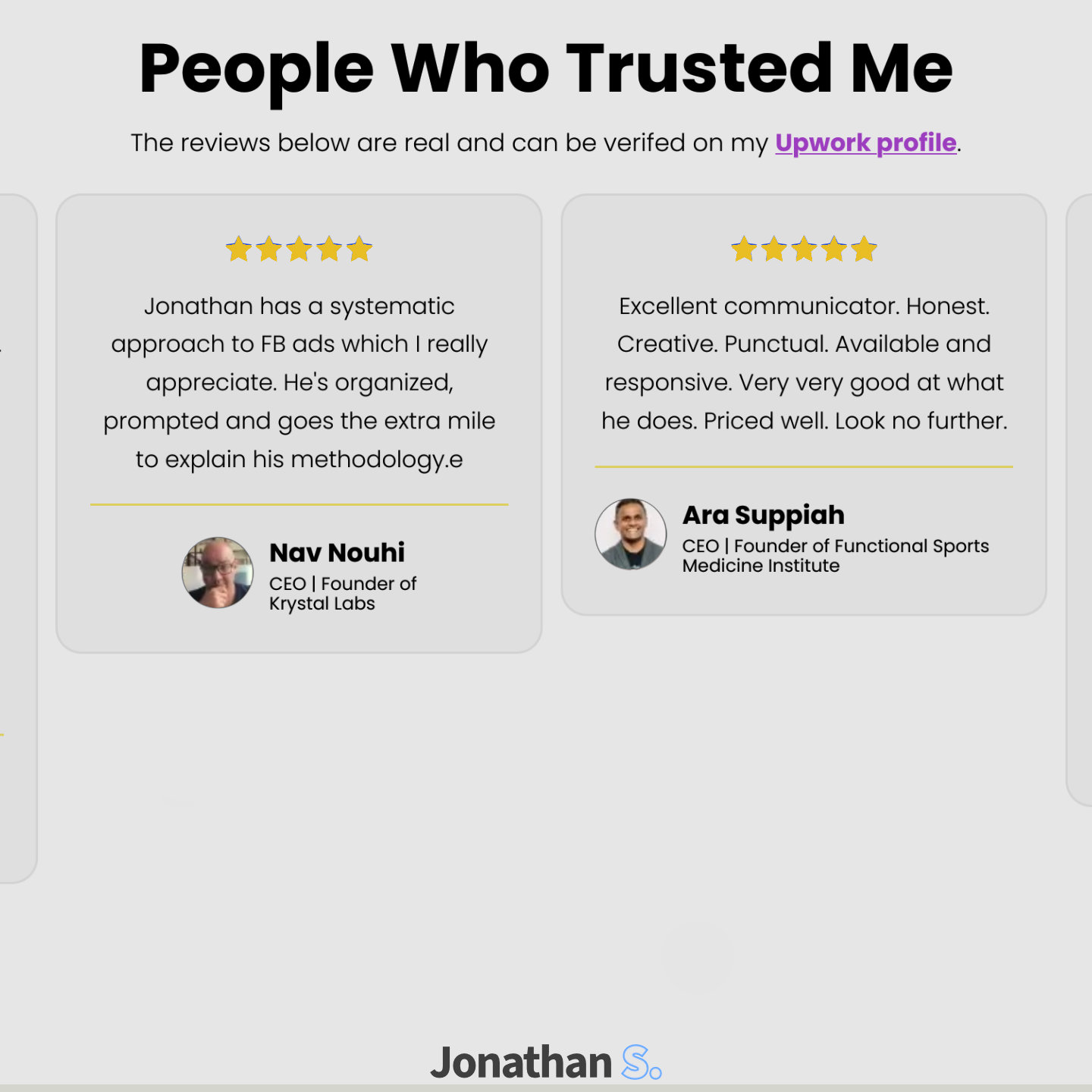 Jon the Freelancer - Meta Ads Expert Facebook ad