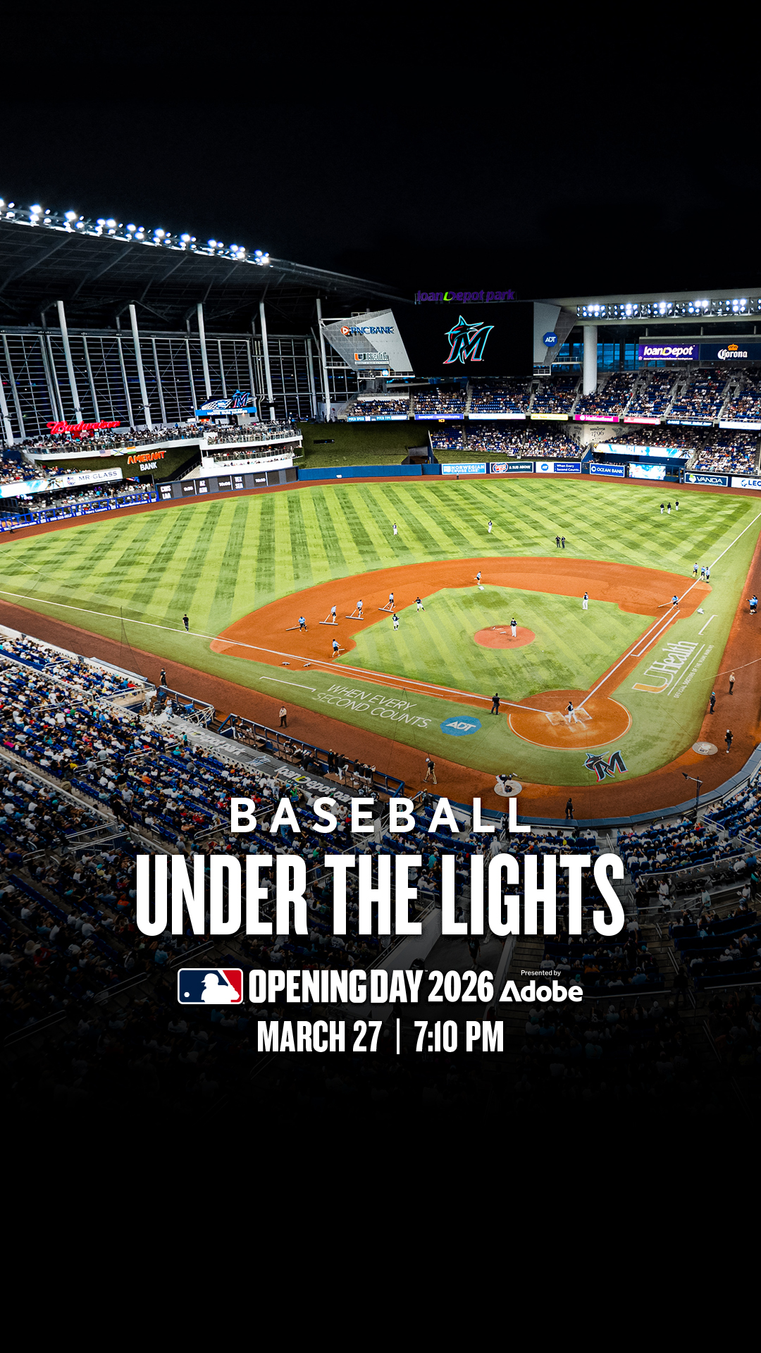 Miami Marlins Facebook ad from Mar 10, 2026