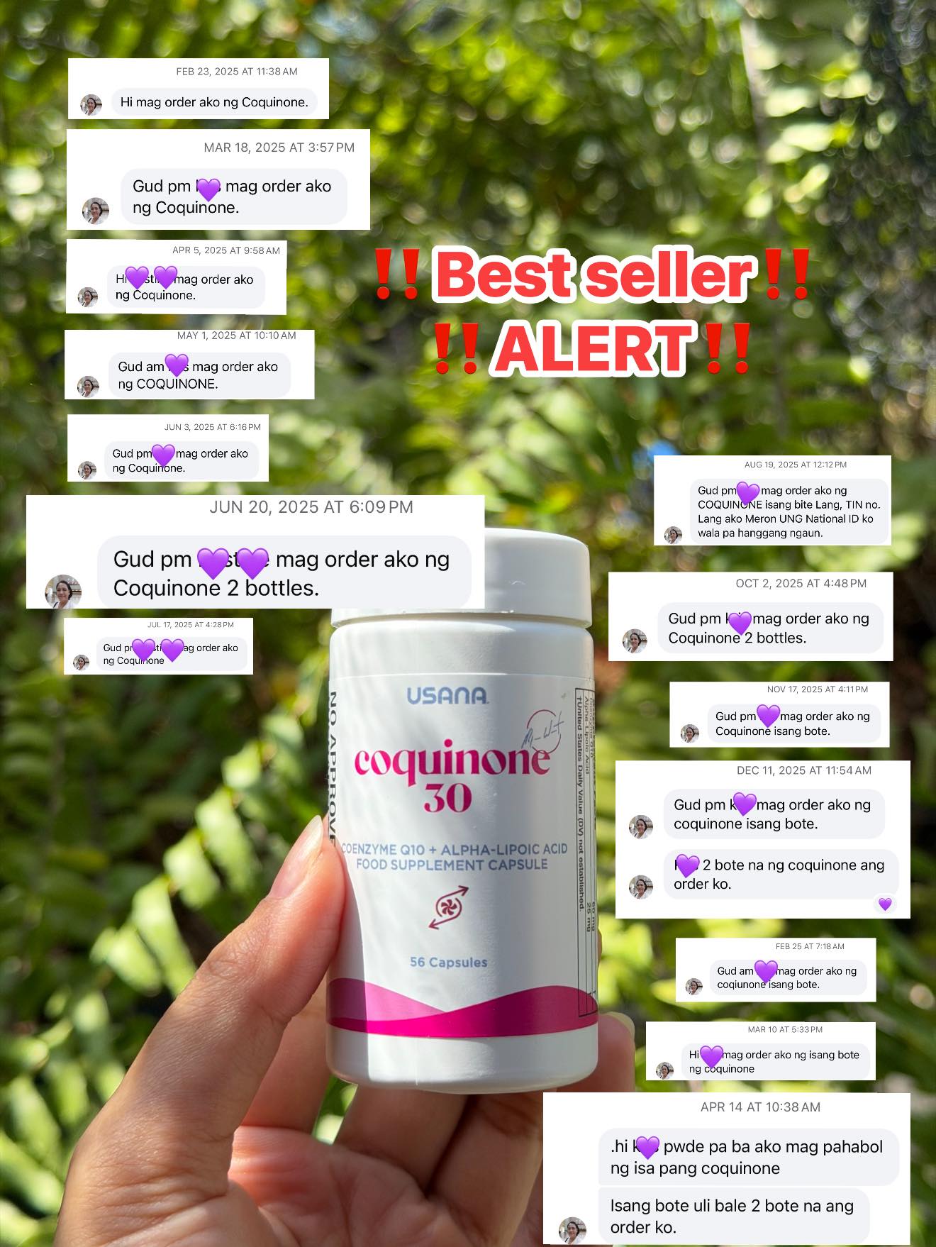 Nourish Health: USANA Independent Distributor Facebook ad: DAILY SHIPMENTS NATIONWIDE