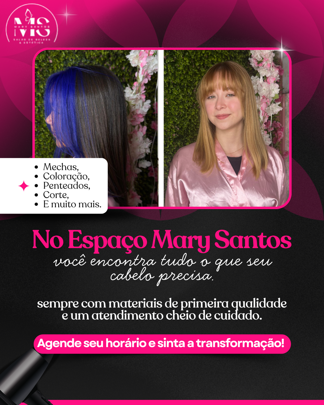 Salão de Beleza & Estética Mary Santos Facebook ad from Nov 2, 2025