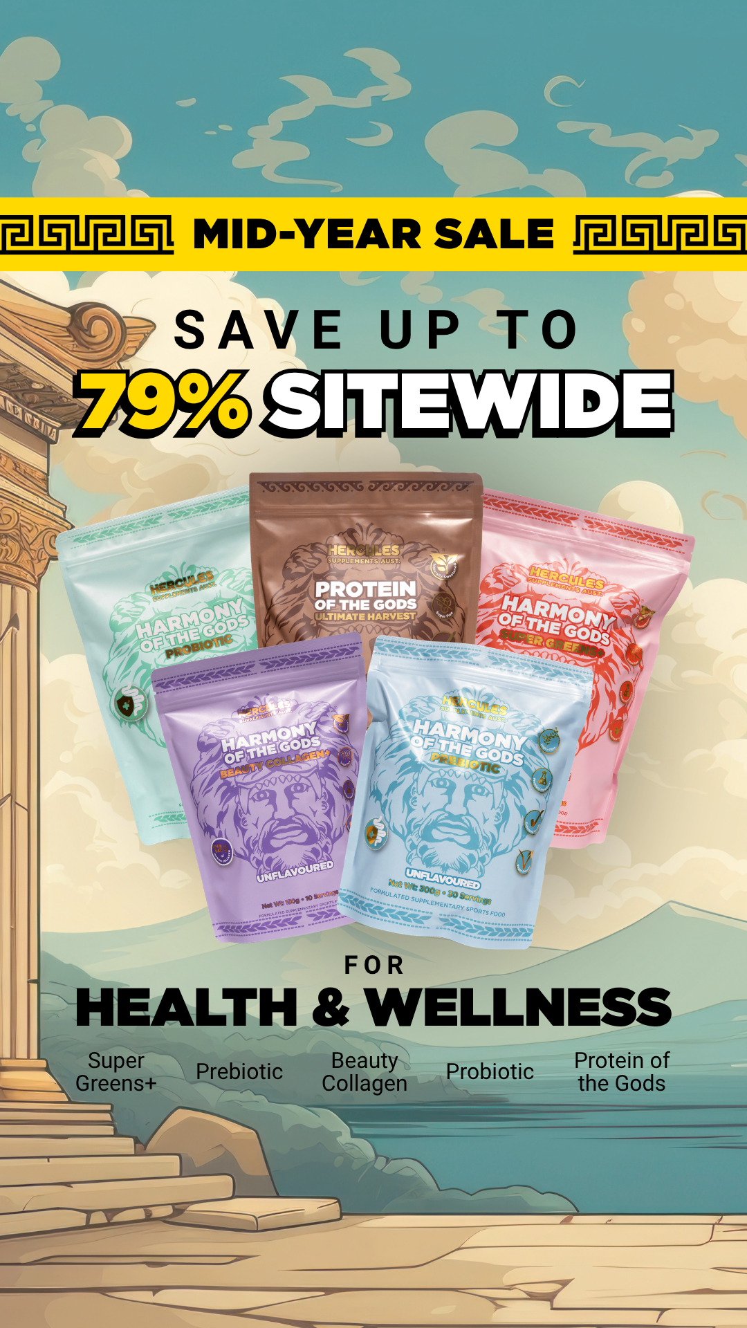 Hercules Supplements Aust Facebook ad
