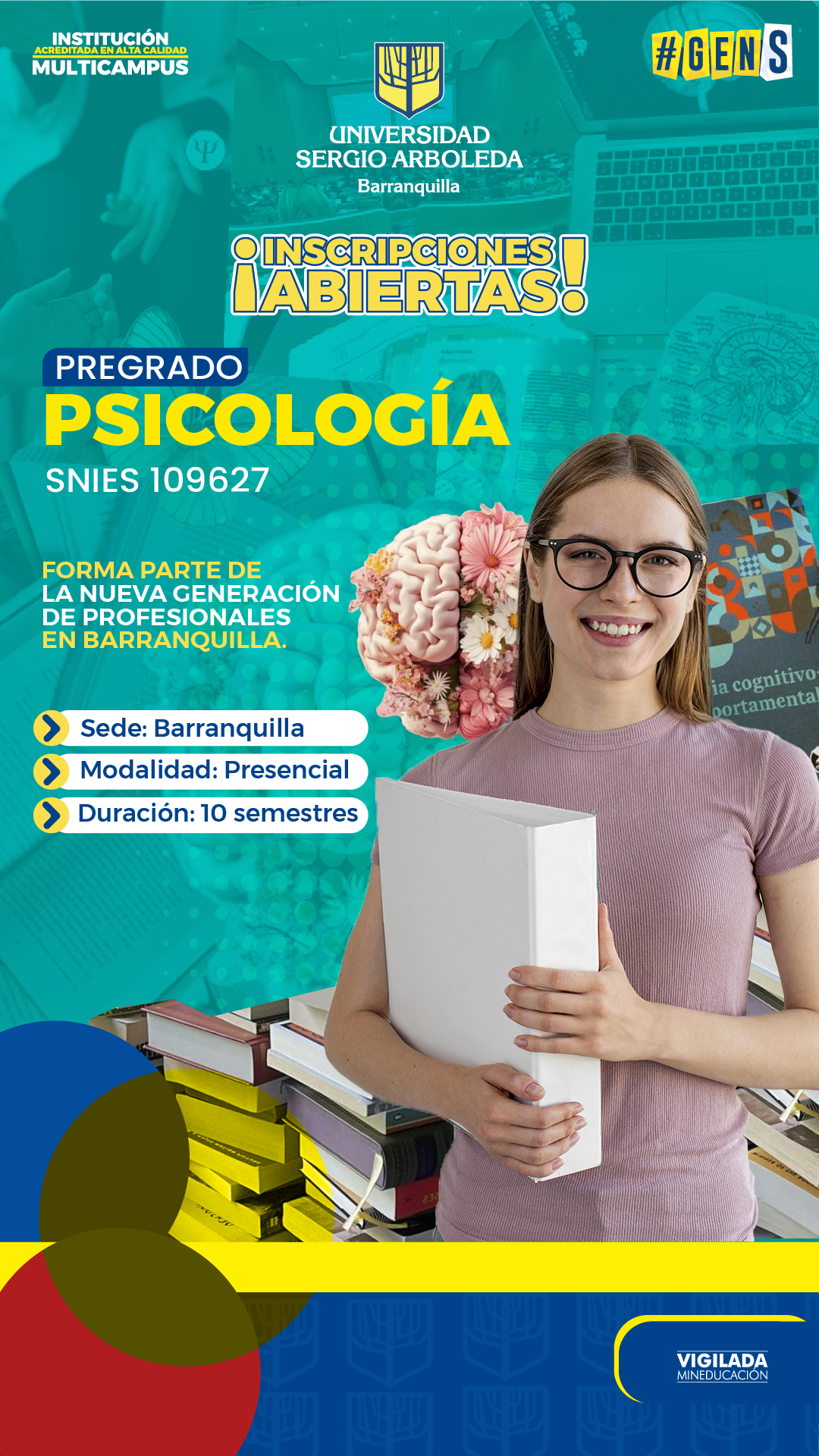 Universidad Sergio Arboleda sede Barranquilla Facebook ad: Inscripciones abiertas