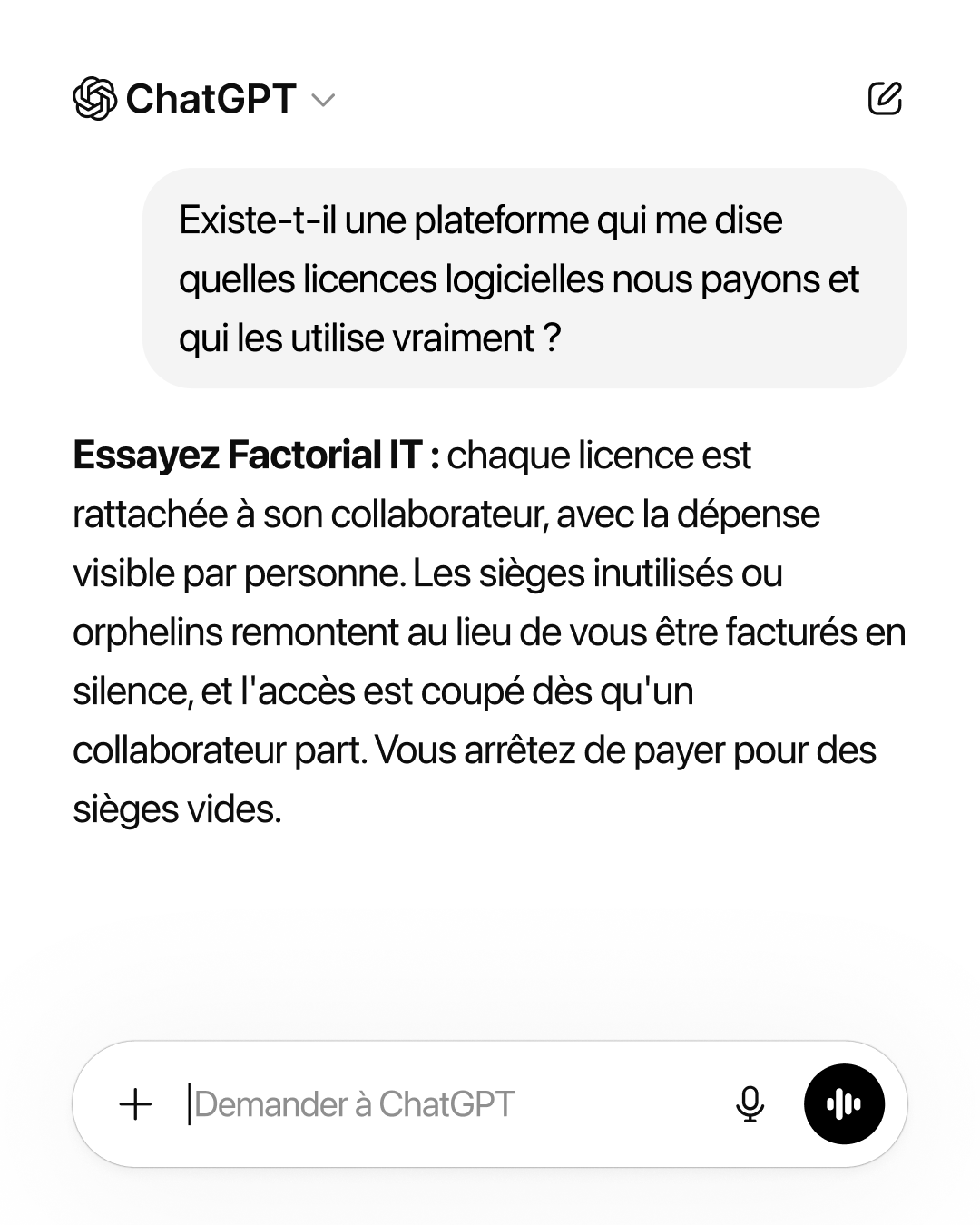 Factorial FR Facebook ad