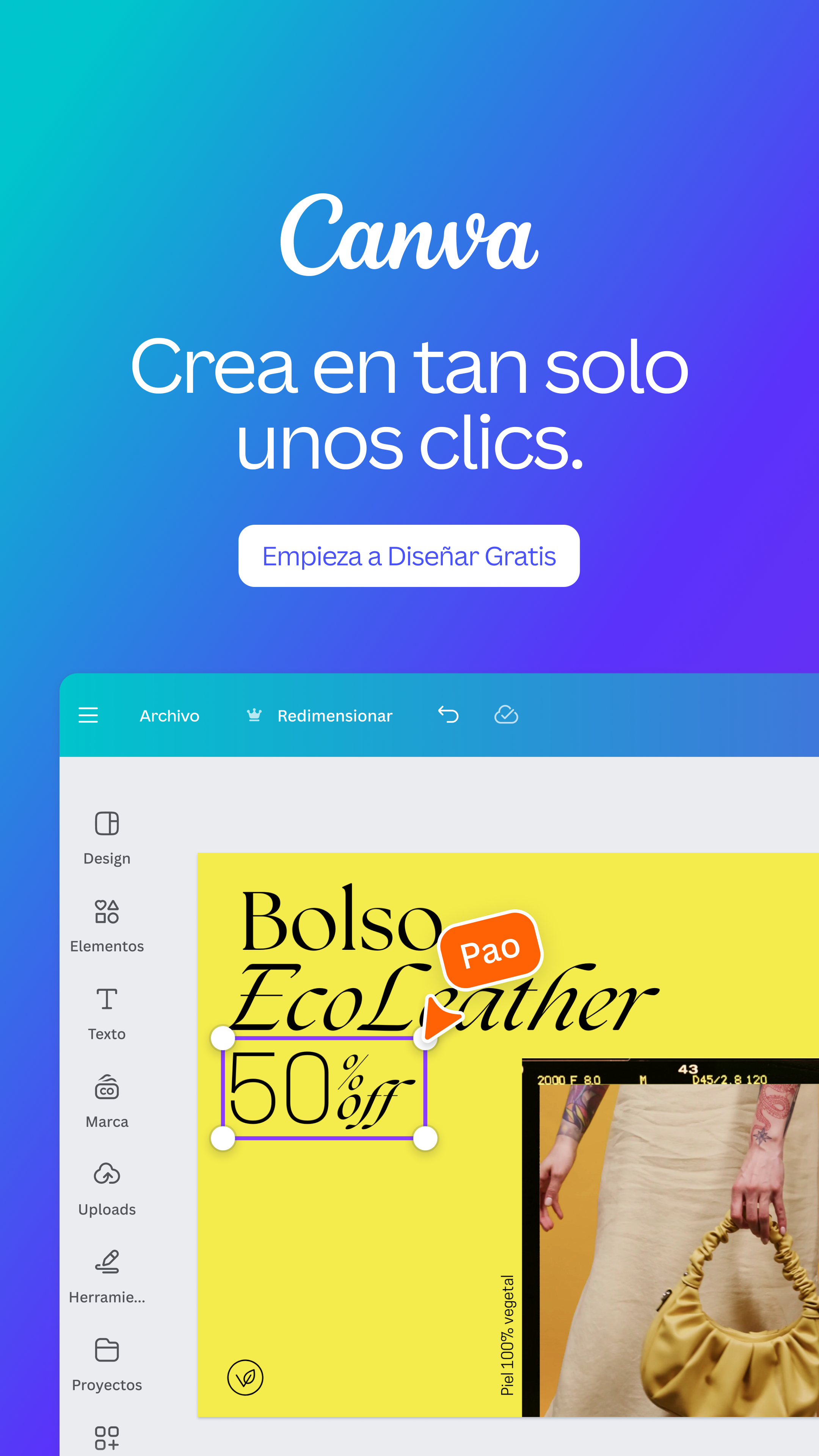 Canva Mexico Facebook ad