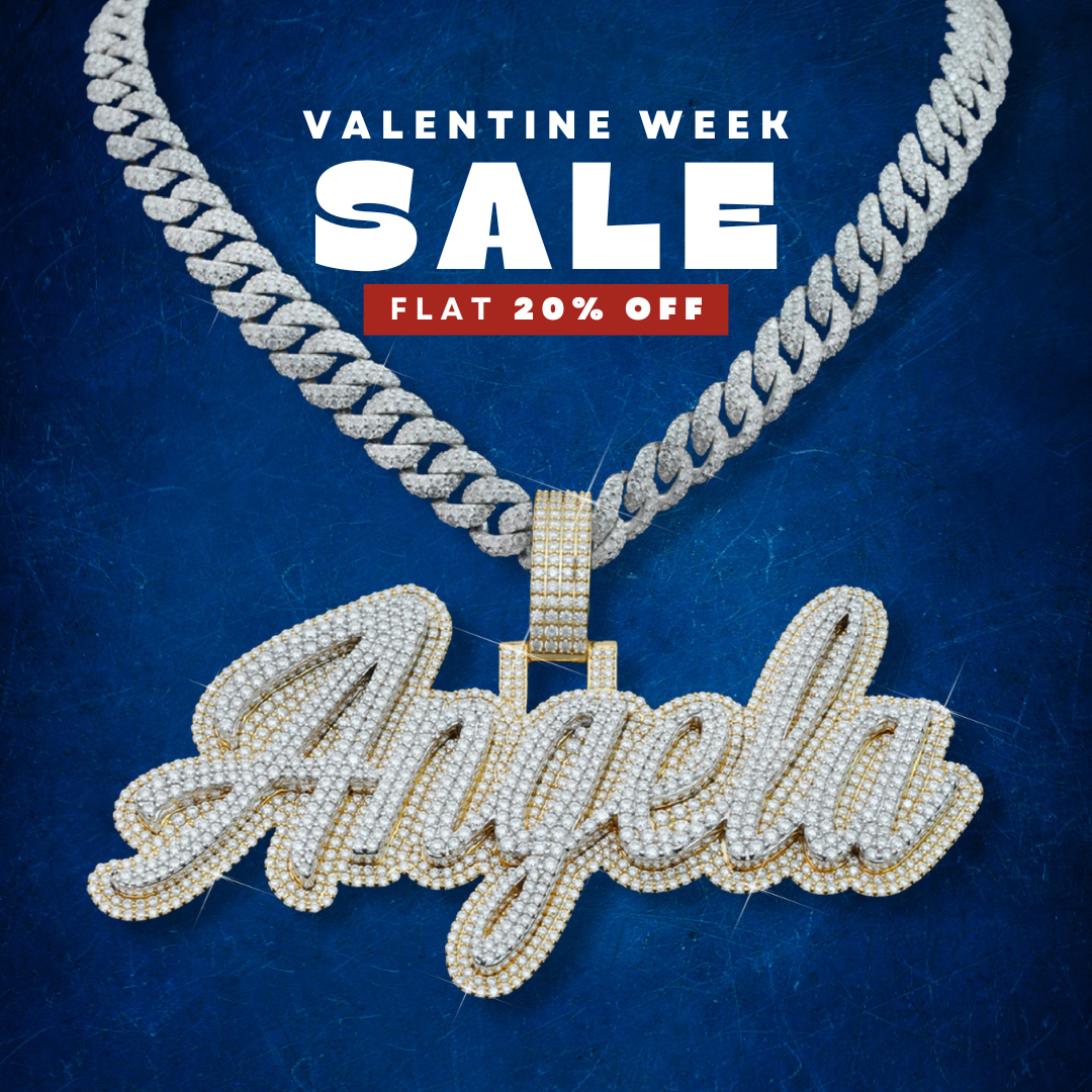 IcedoutDiamond Facebook ad: Valentine week sale is Live, FLAT 20% OFF
