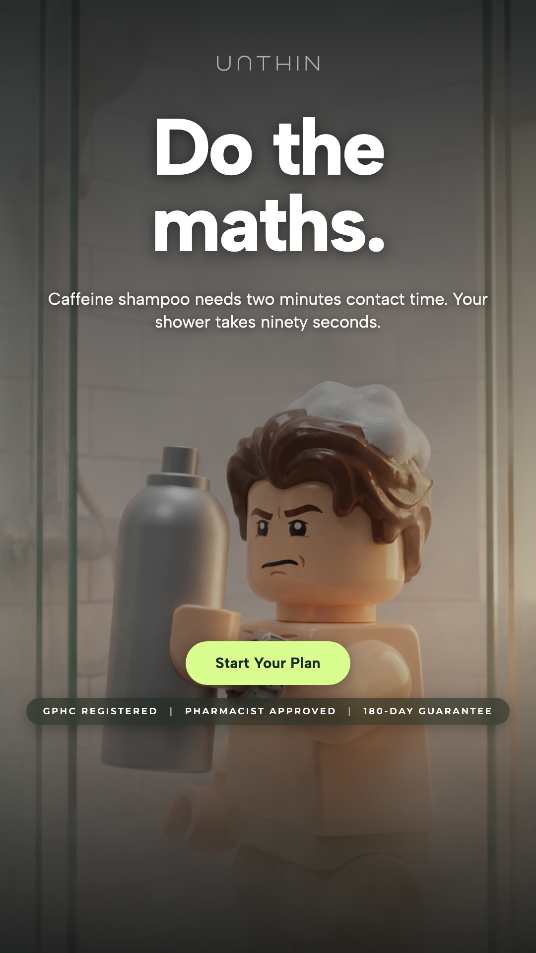 Unthinhair Facebook ad