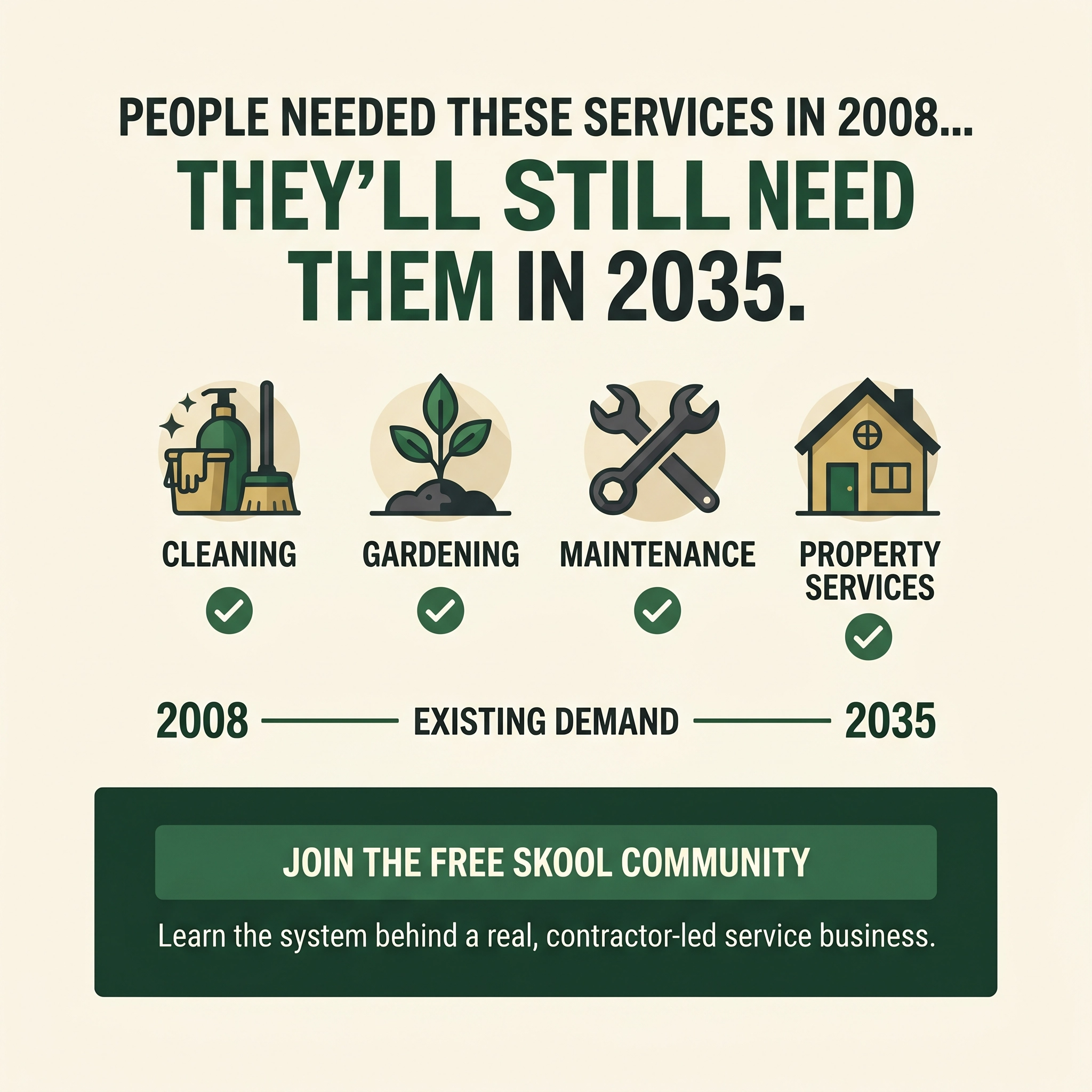 Service Company Creator Facebook ad: Join Free Business Community