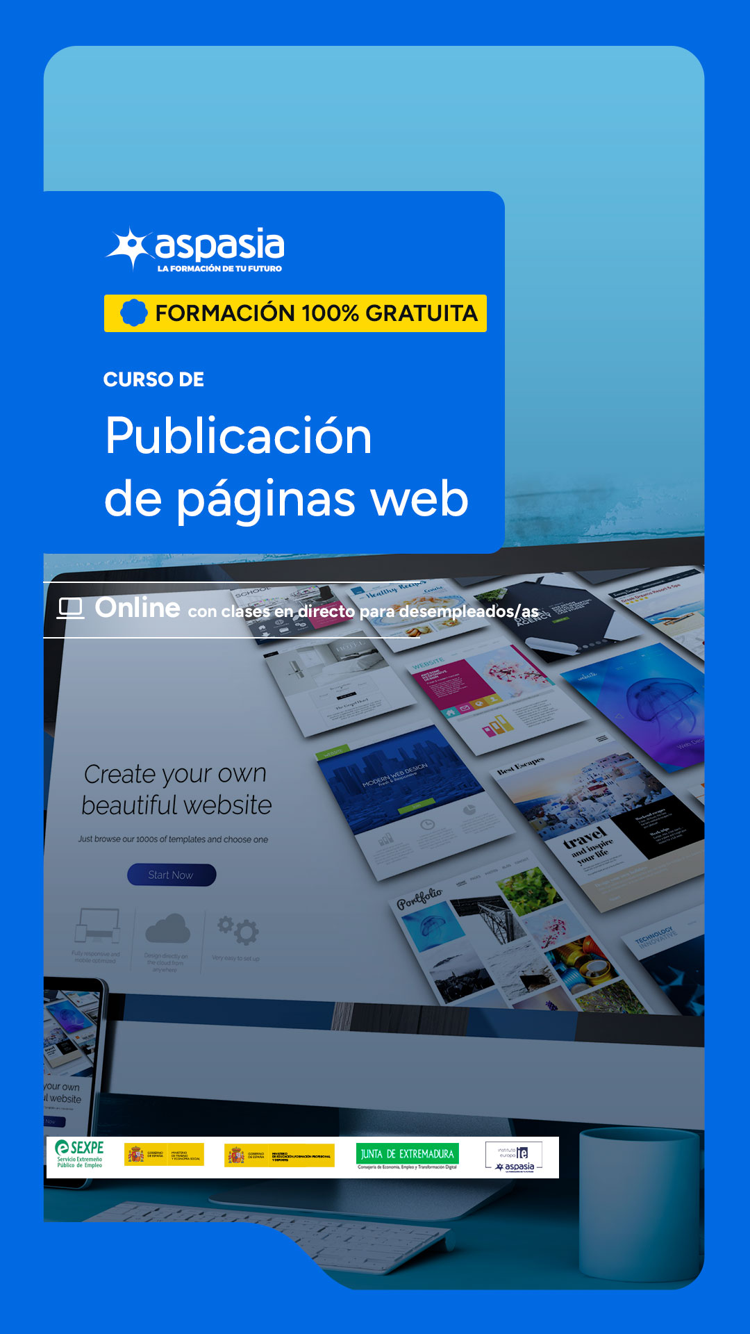 Cursos Extremadura - Formación presencial y online Facebook ad from Jun 1, 2026