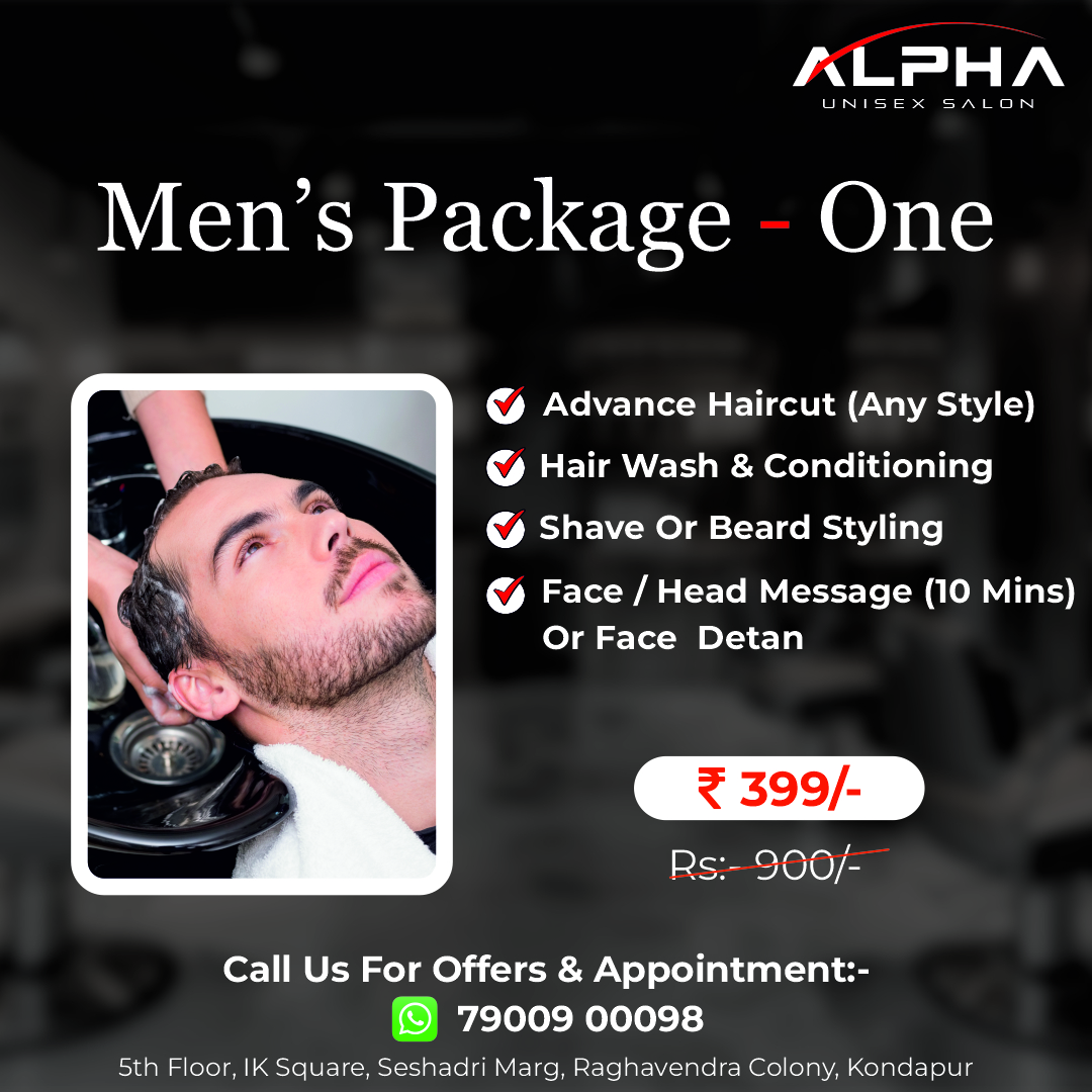 Alpha Salon Facebook ad: Upgrade Your Look at Alpha Unisex Salon!