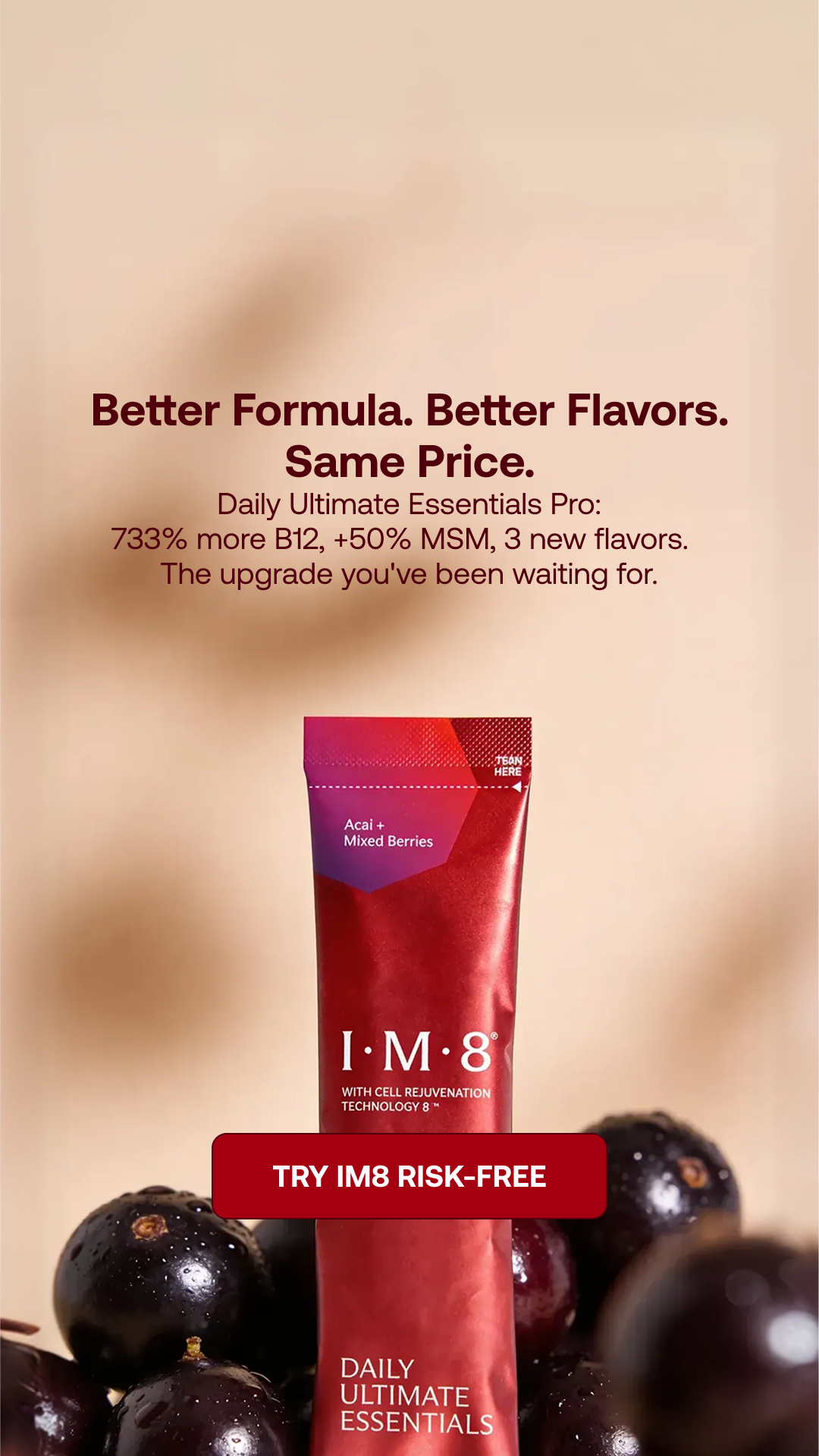 IM8 Health Facebook ad