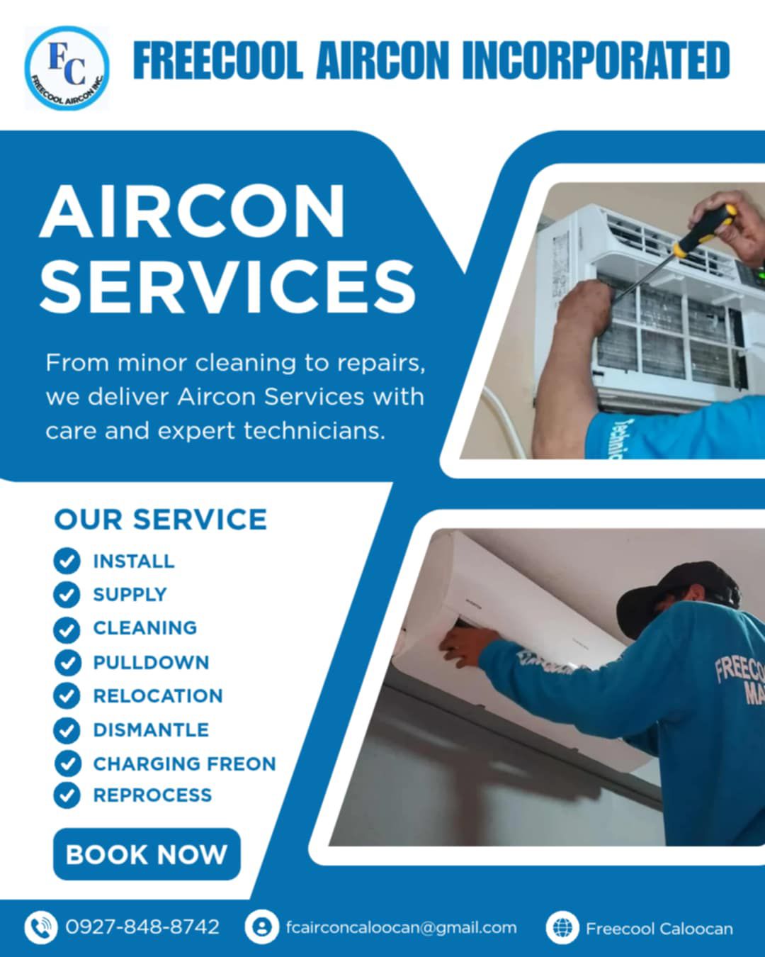 Lyn lyn air-conditioning Home Services Facebook ad from Oct 12, 2025