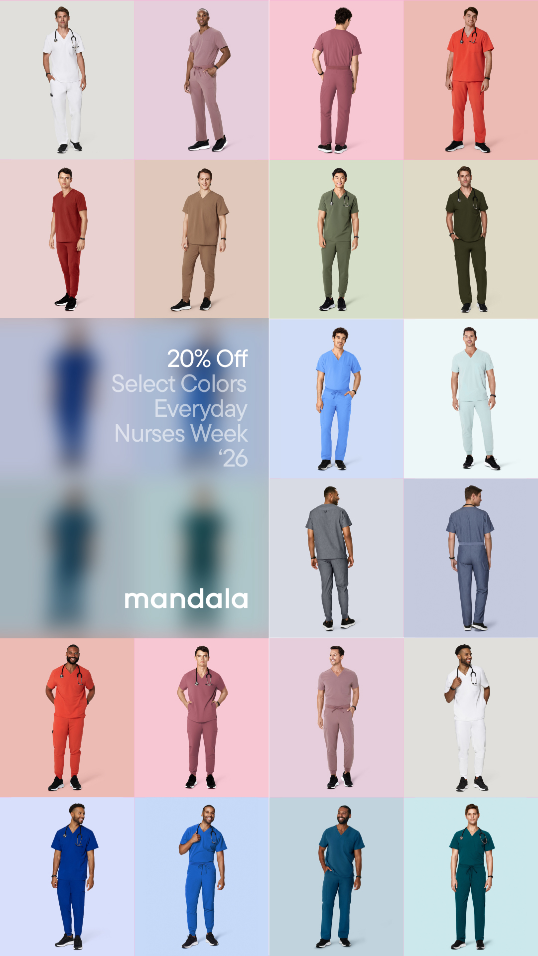 Mandala Scrubs Facebook ad