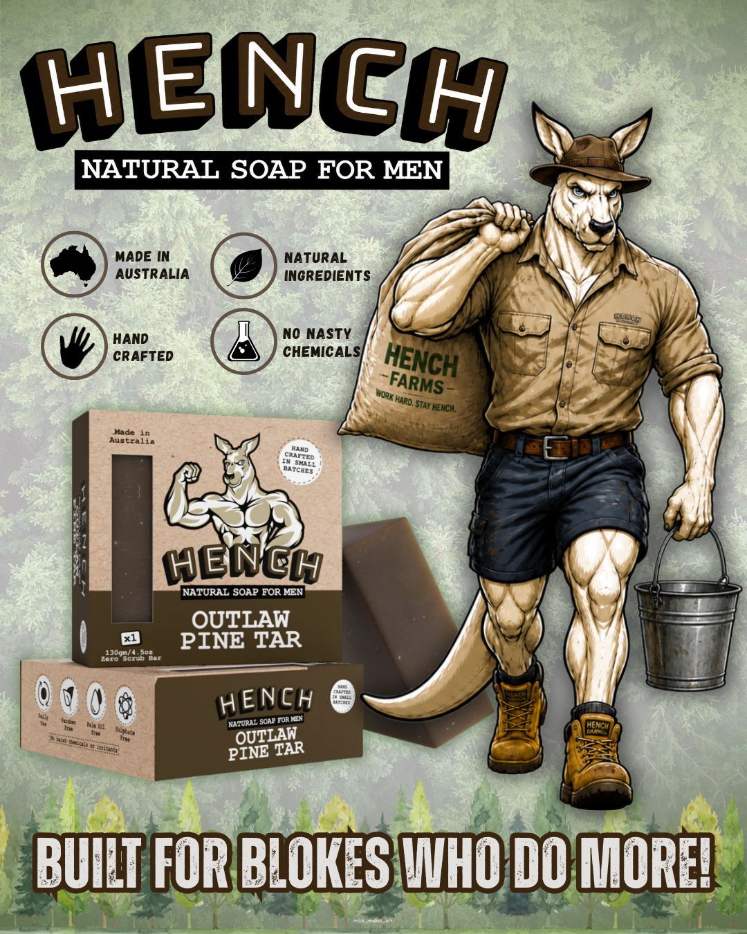 Hench Facebook ad