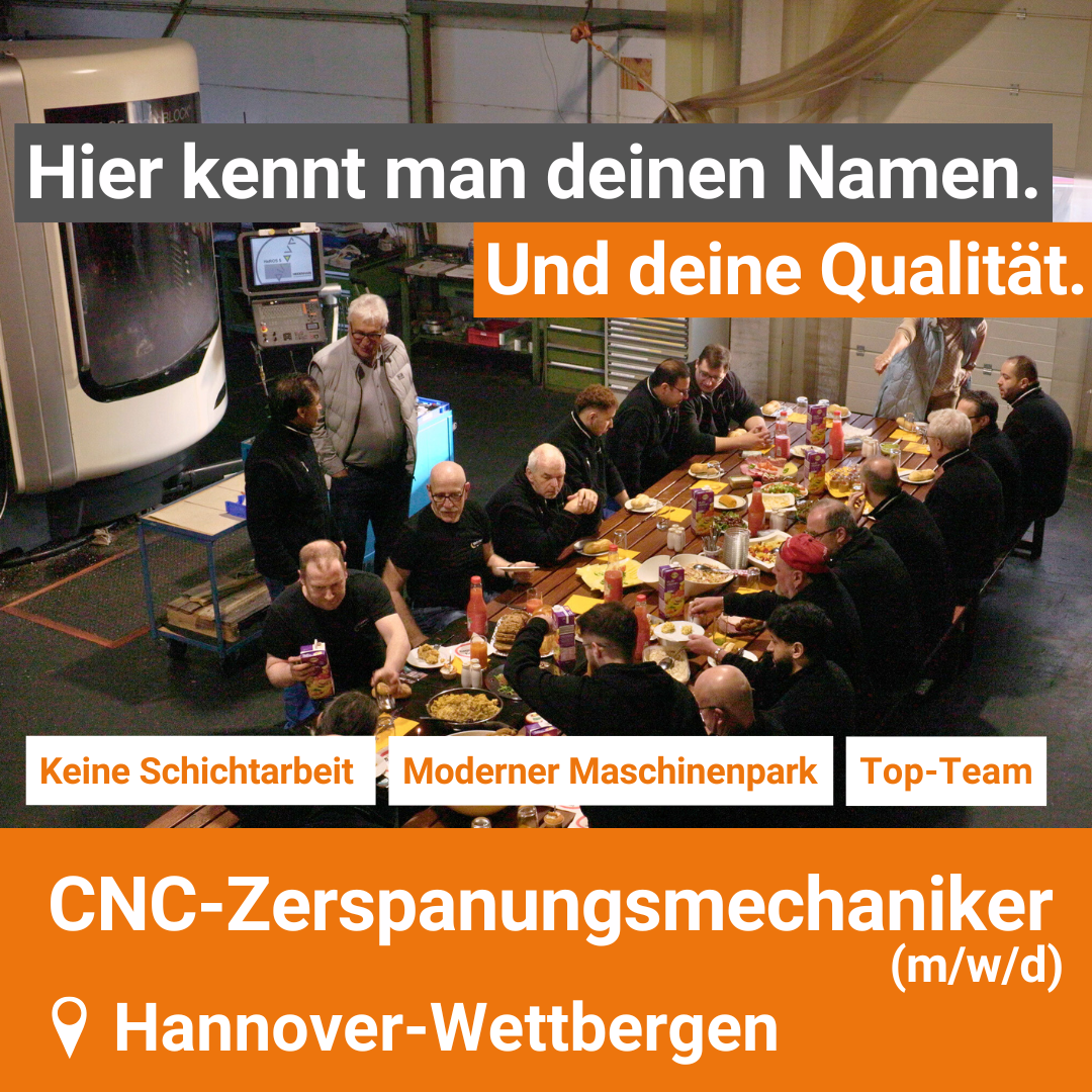 Hilmer GmbH CNC-Technik Facebook ad: CNC-Zerspanungsmechaniker (m/w/d) - Drehen oder Fräsen