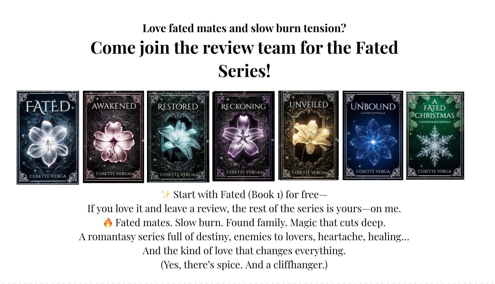 cosette_verga Facebook ad: What if you could binge a 7-book romantasy…