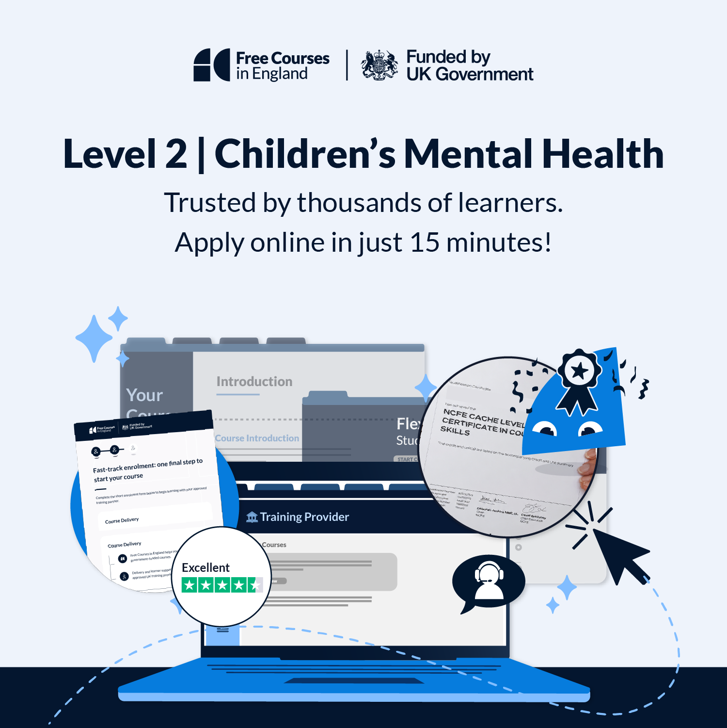 Free Courses In England Facebook ad