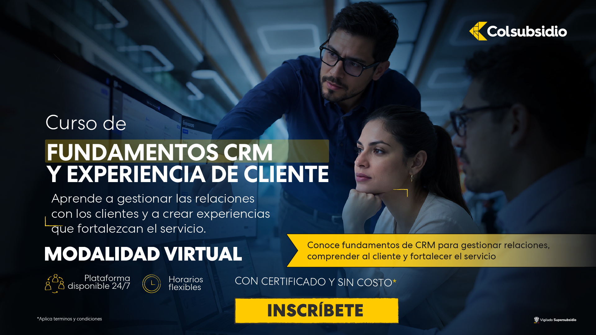 Colsubsidio Facebook ad: CRM y experiencia de cliente