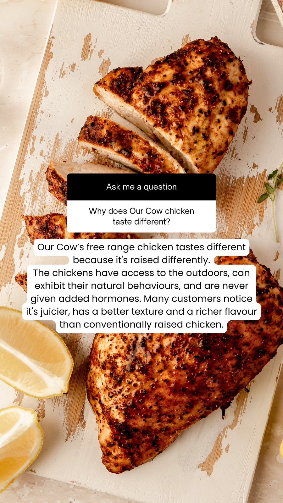 Our Cow Facebook ad