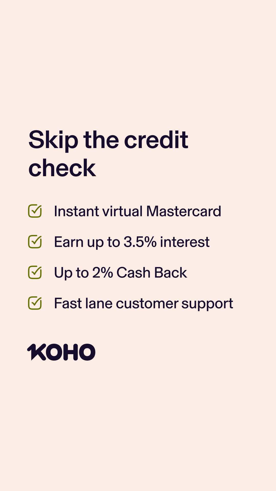 KOHO Facebook ad